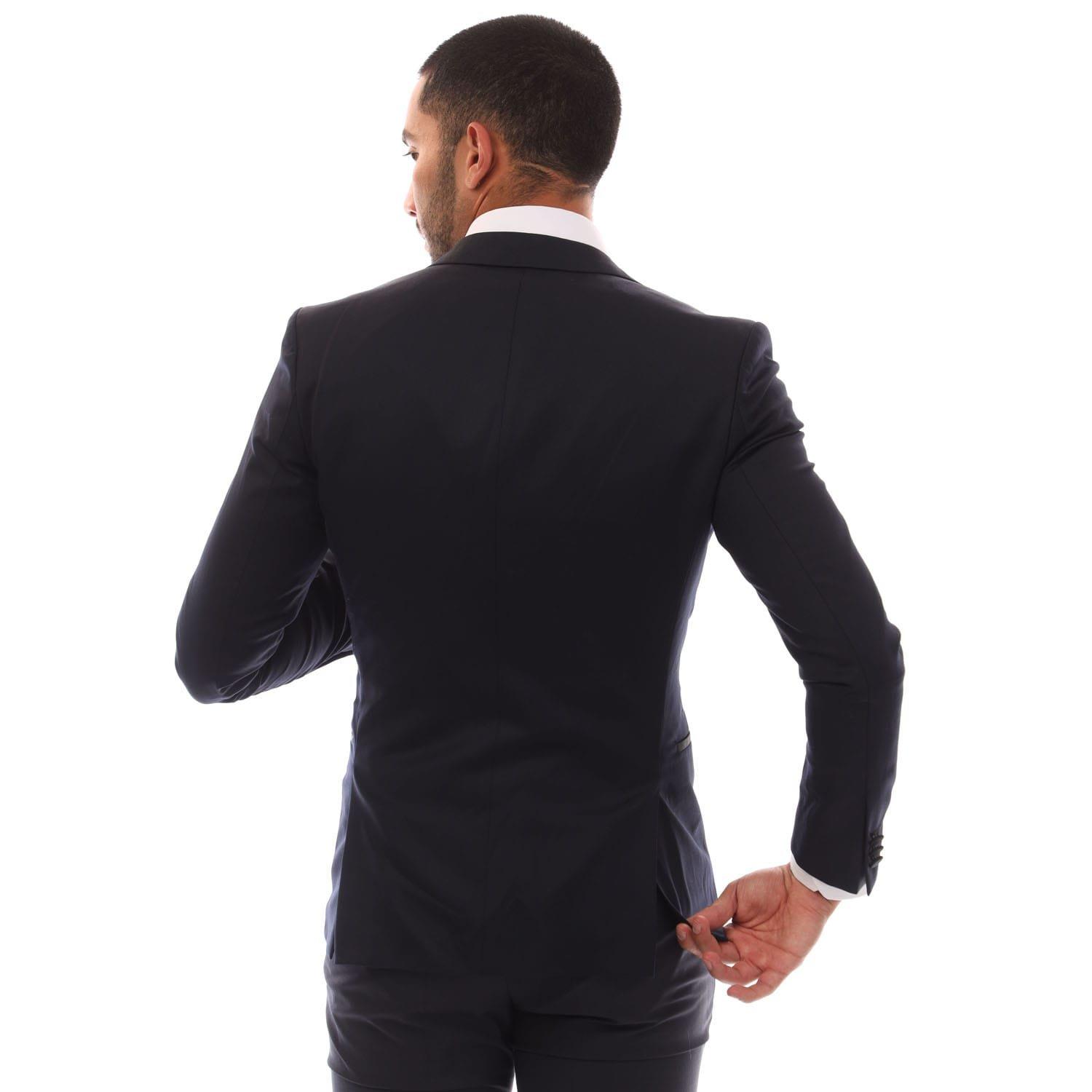 Dark Blue - Boss - AlinzS Blazer Jacket - 3