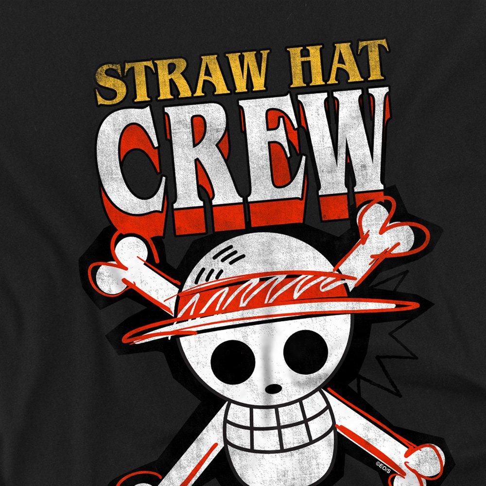 Black - One Piece - One Piece Straw Hat Crew Logo Kids T-Shirt Black - 2