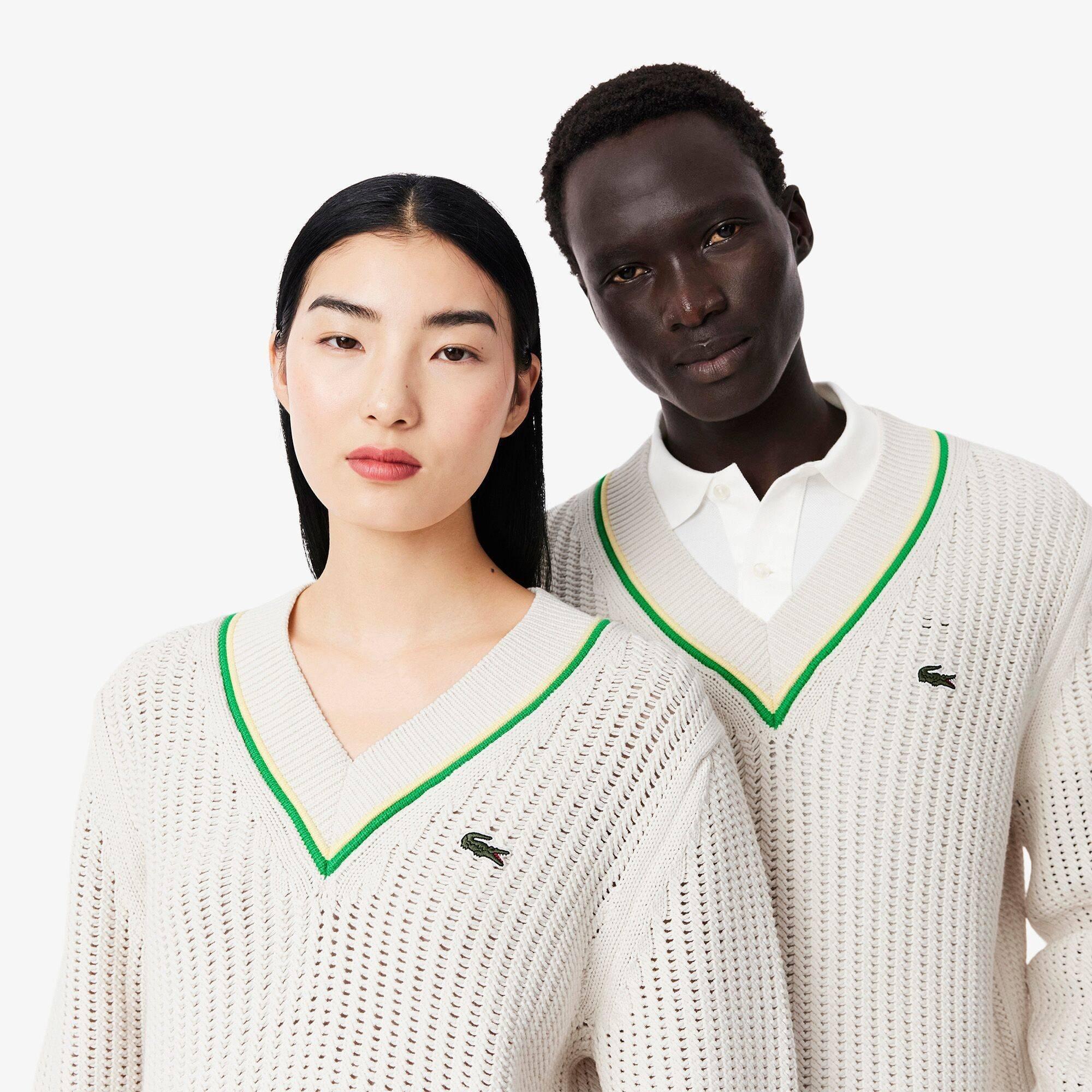 White GIH - Lacoste - Men's Cricket Crew Neck Jumper - 3