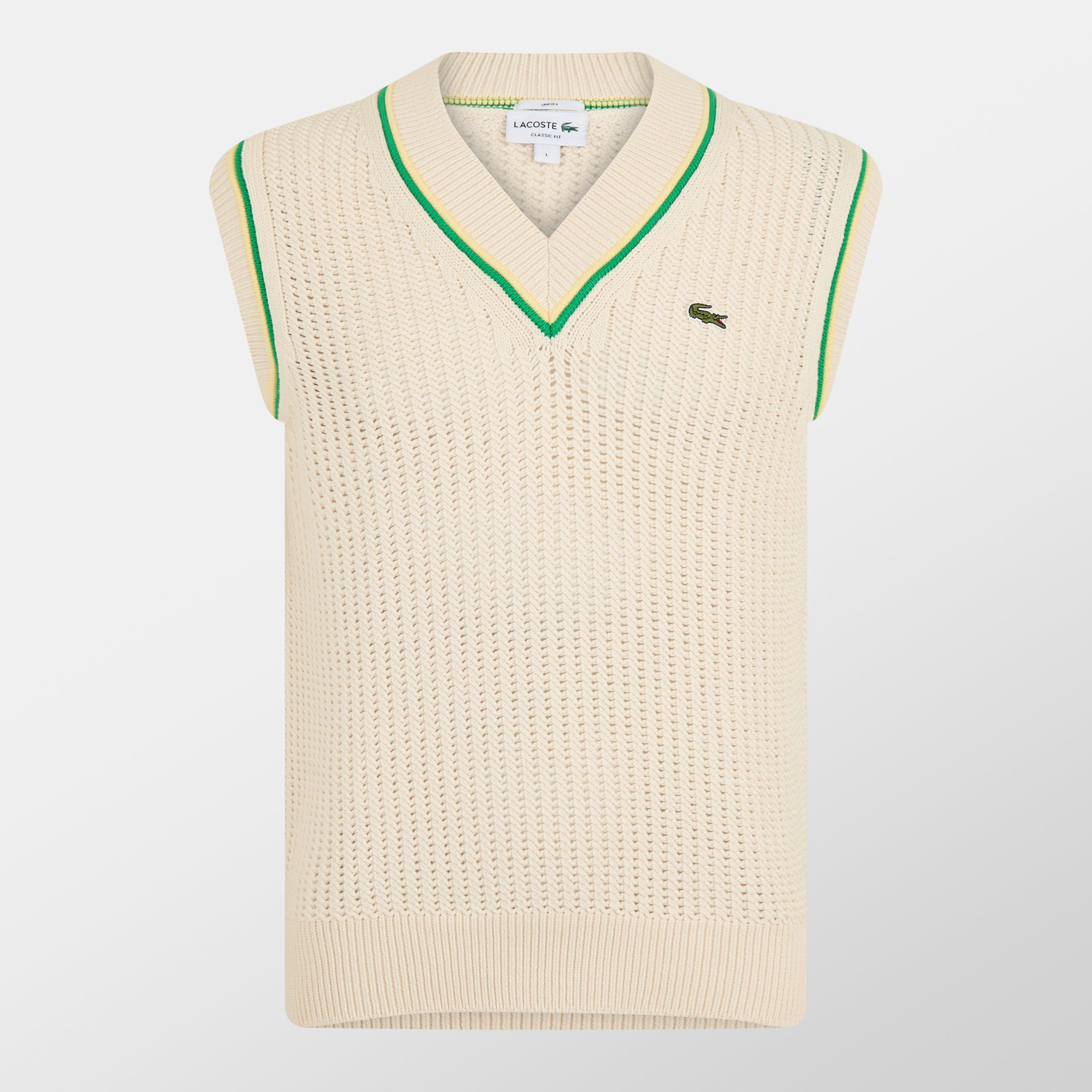 Lacoste Cricket Vest - White GIH - S