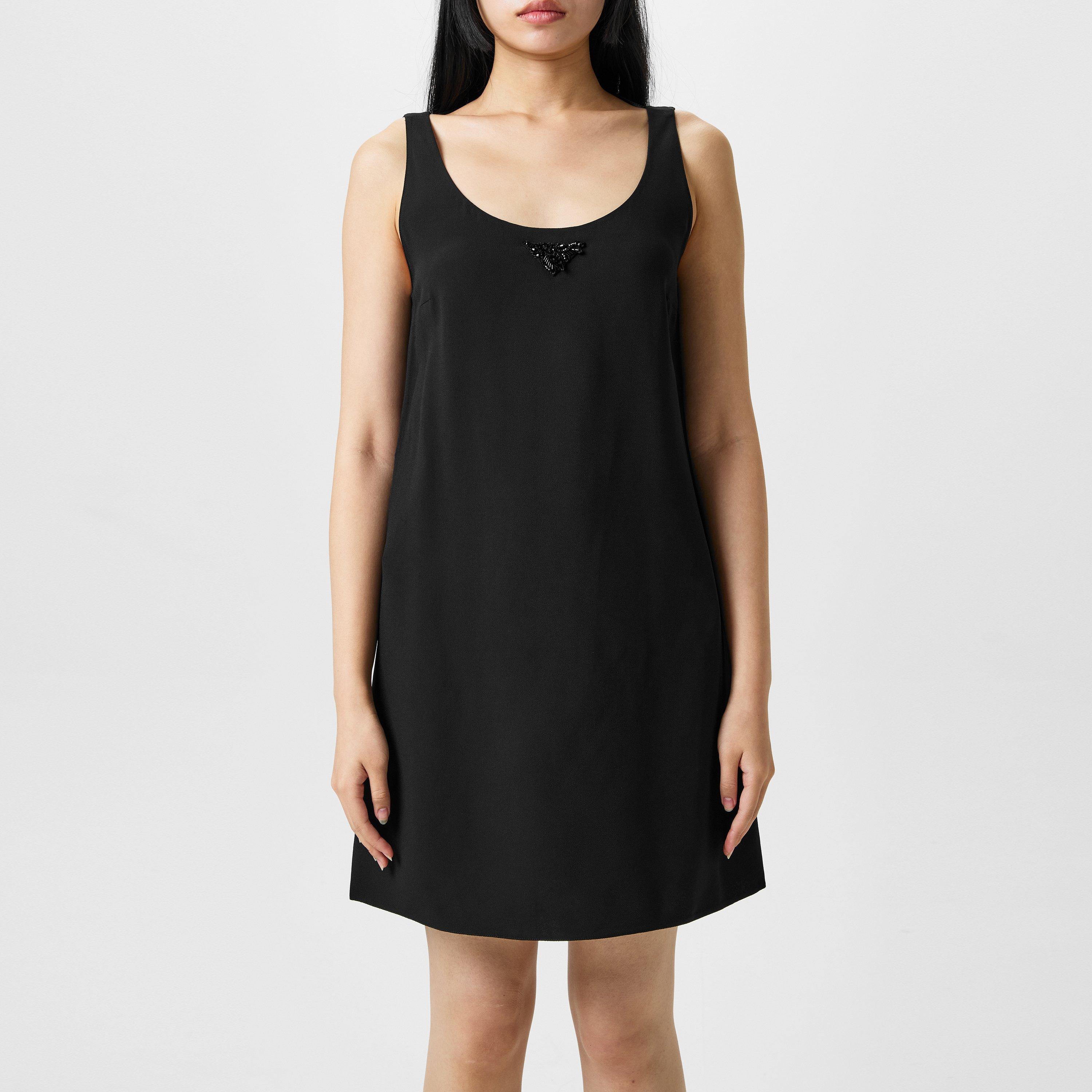 Nero - Prada - Bow Open Back Mini Dress - 3