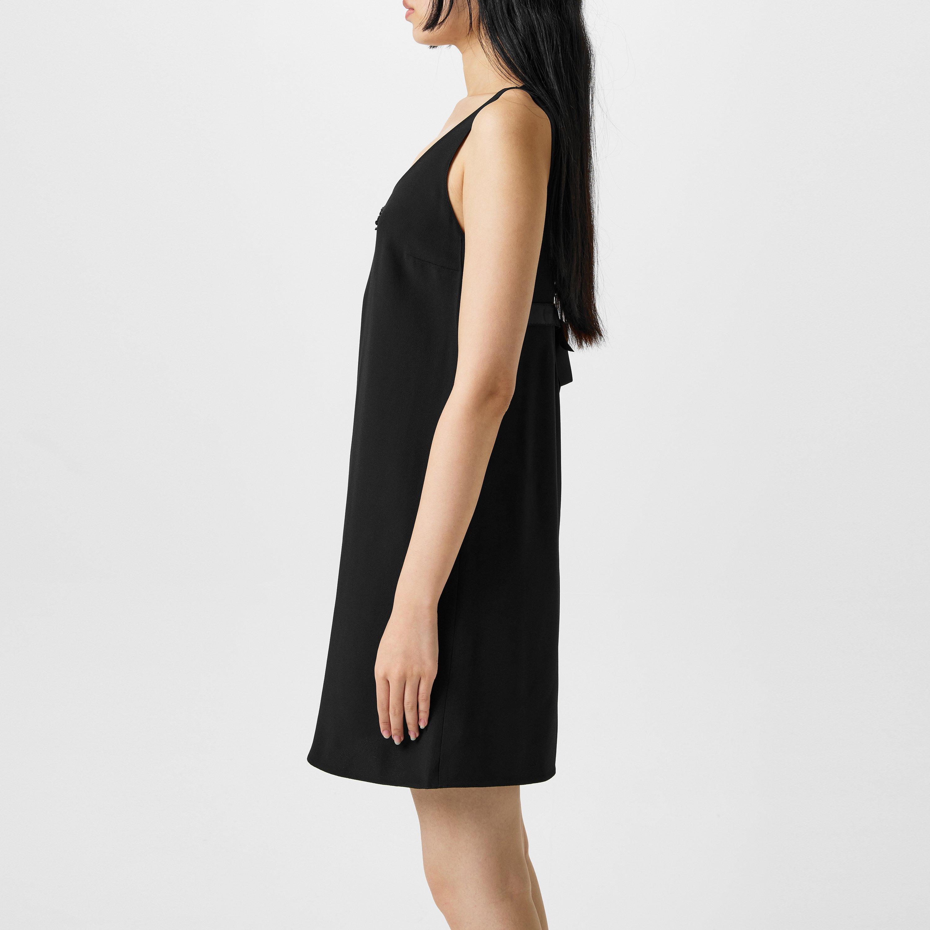 Nero - Prada - Bow Open Back Mini Dress - 5