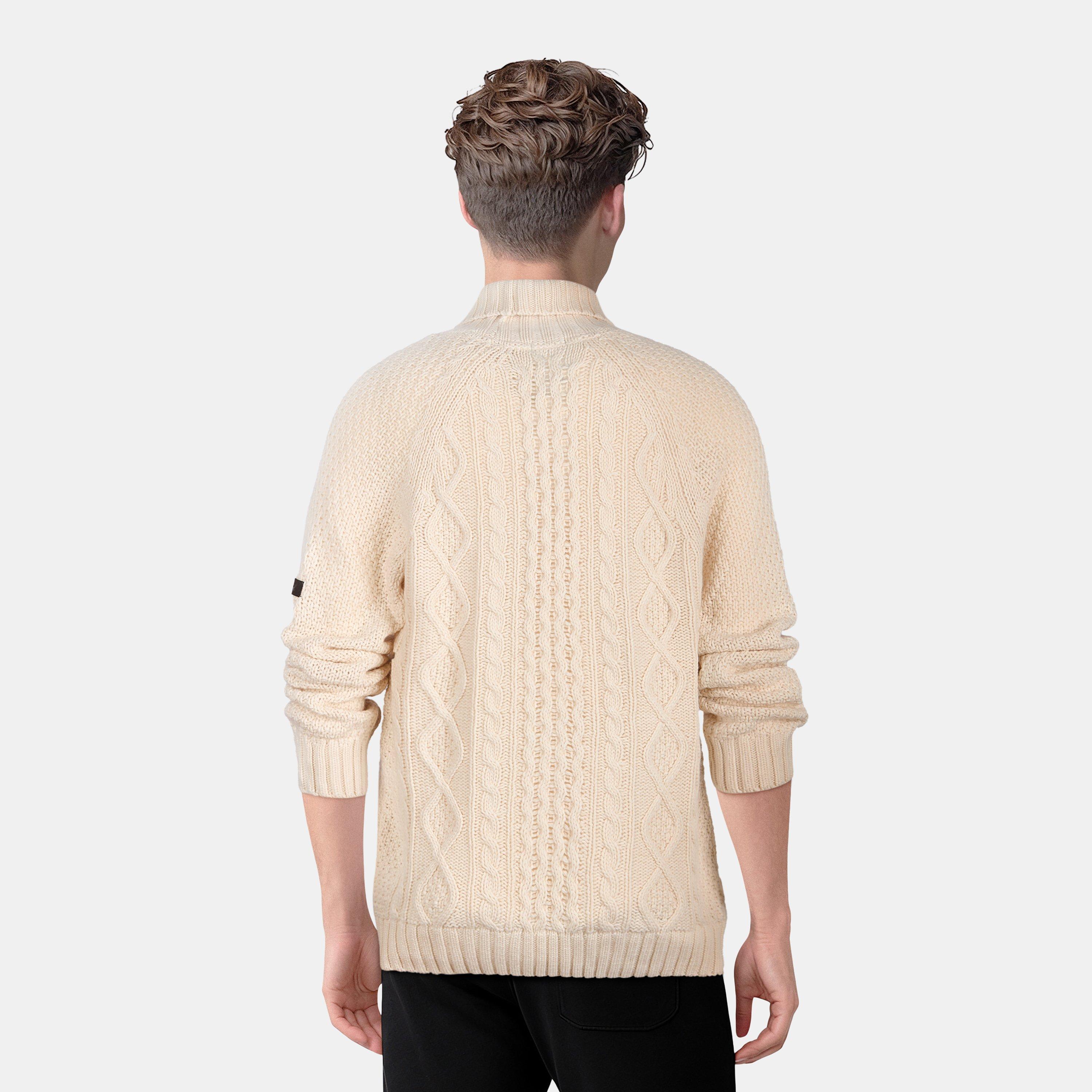 Bl Sand Marl - Lyle and Scott - Men's Crew Neck Jumper - 3