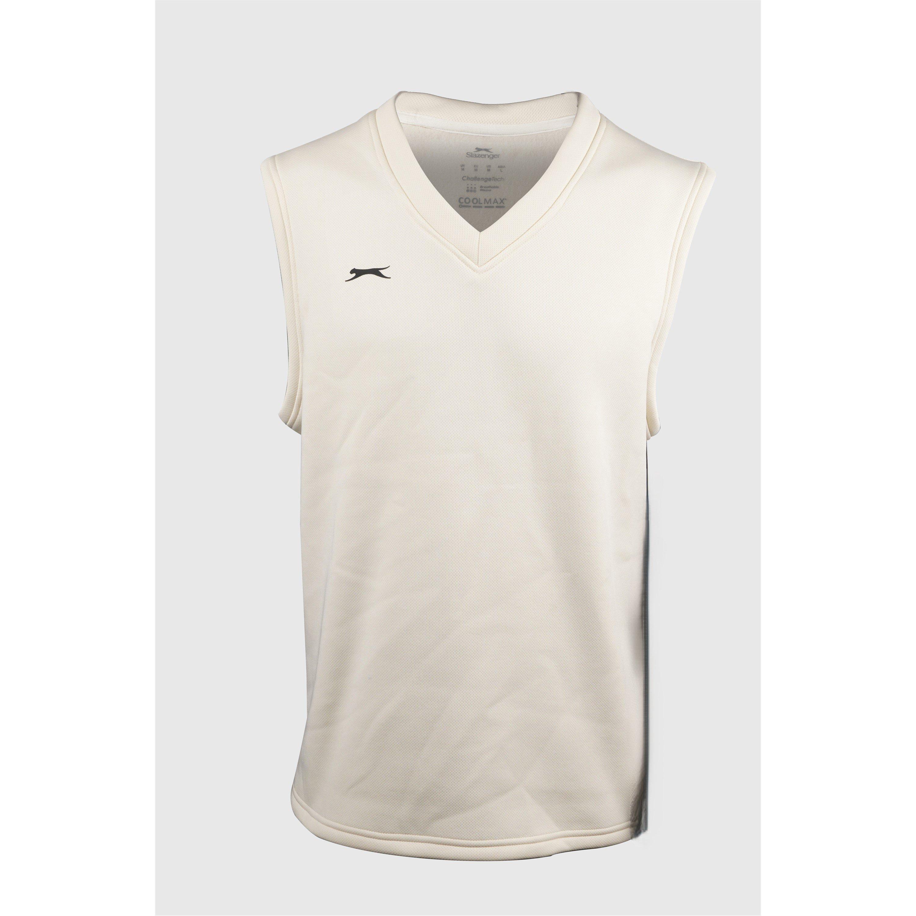 Cream - Slazenger - Men's Sleeveless Cricket Jumper - 1