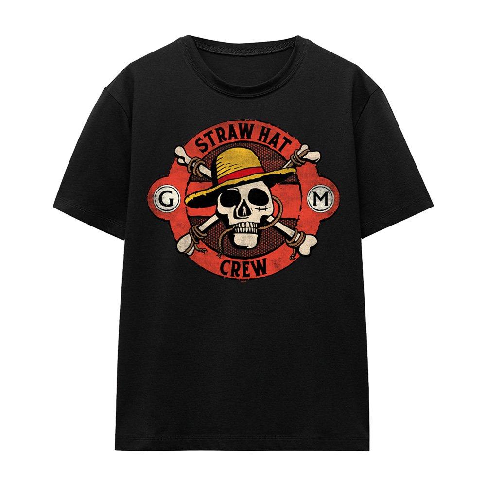 Black - One Piece - One Piece Straw Hat Crew Skull T-Shirt Black - 4