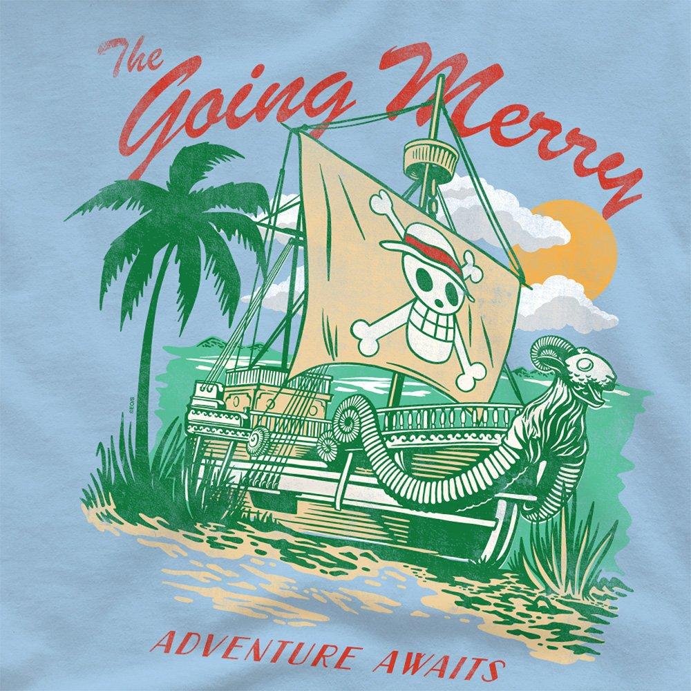 Light Blue - One Piece - One Piece The Going Merry Adventure Awaits T-Shirt - 2