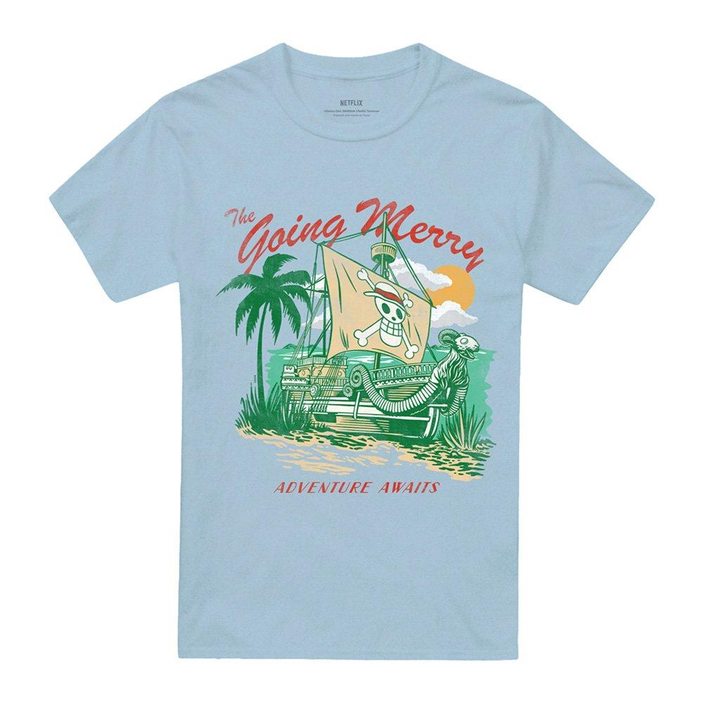 Light Blue - One Piece - One Piece The Going Merry Adventure Awaits T-Shirt - 4
