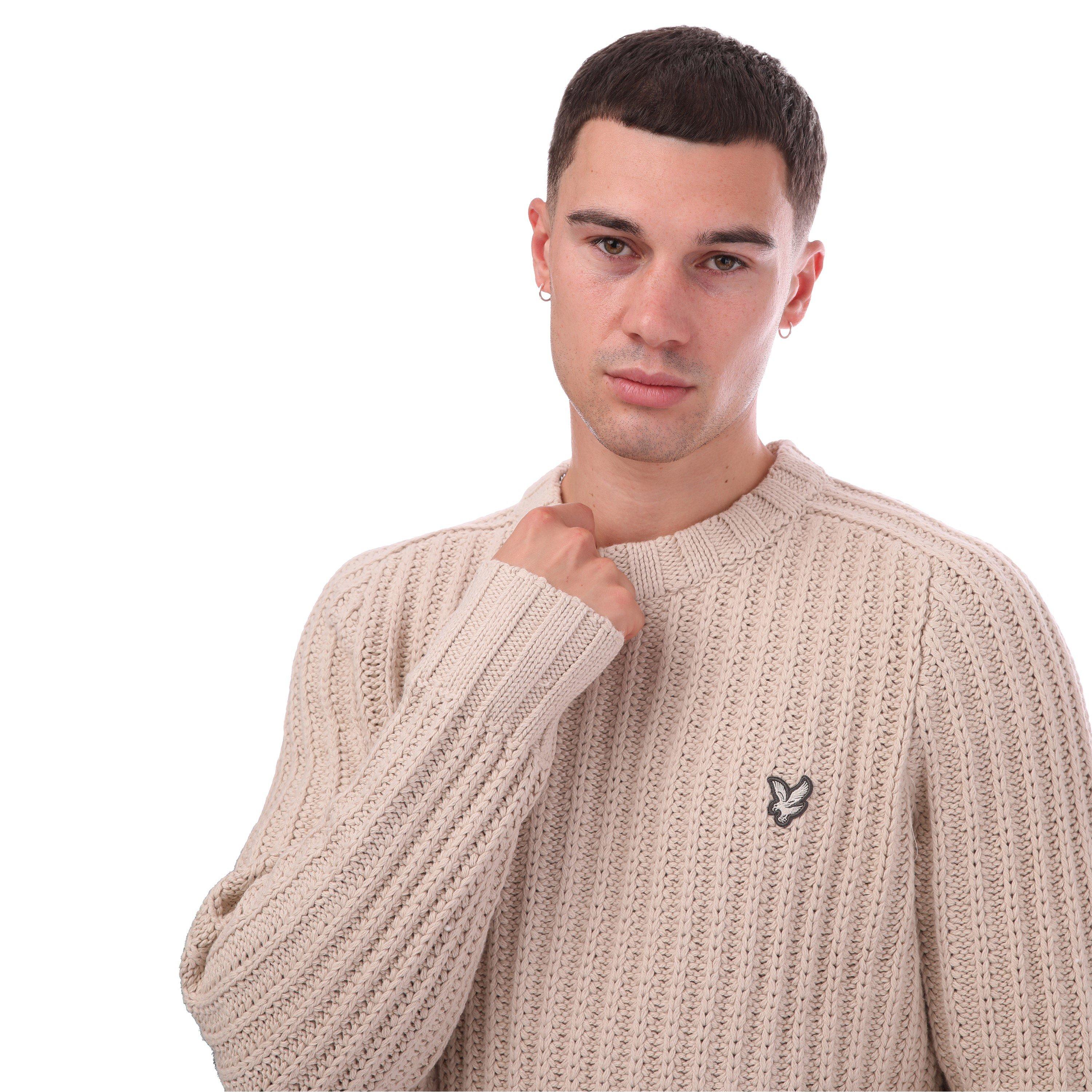 Dscvry Khaki - Lyle and Scott - Men's Knitted Crew Neck Jumper - 3