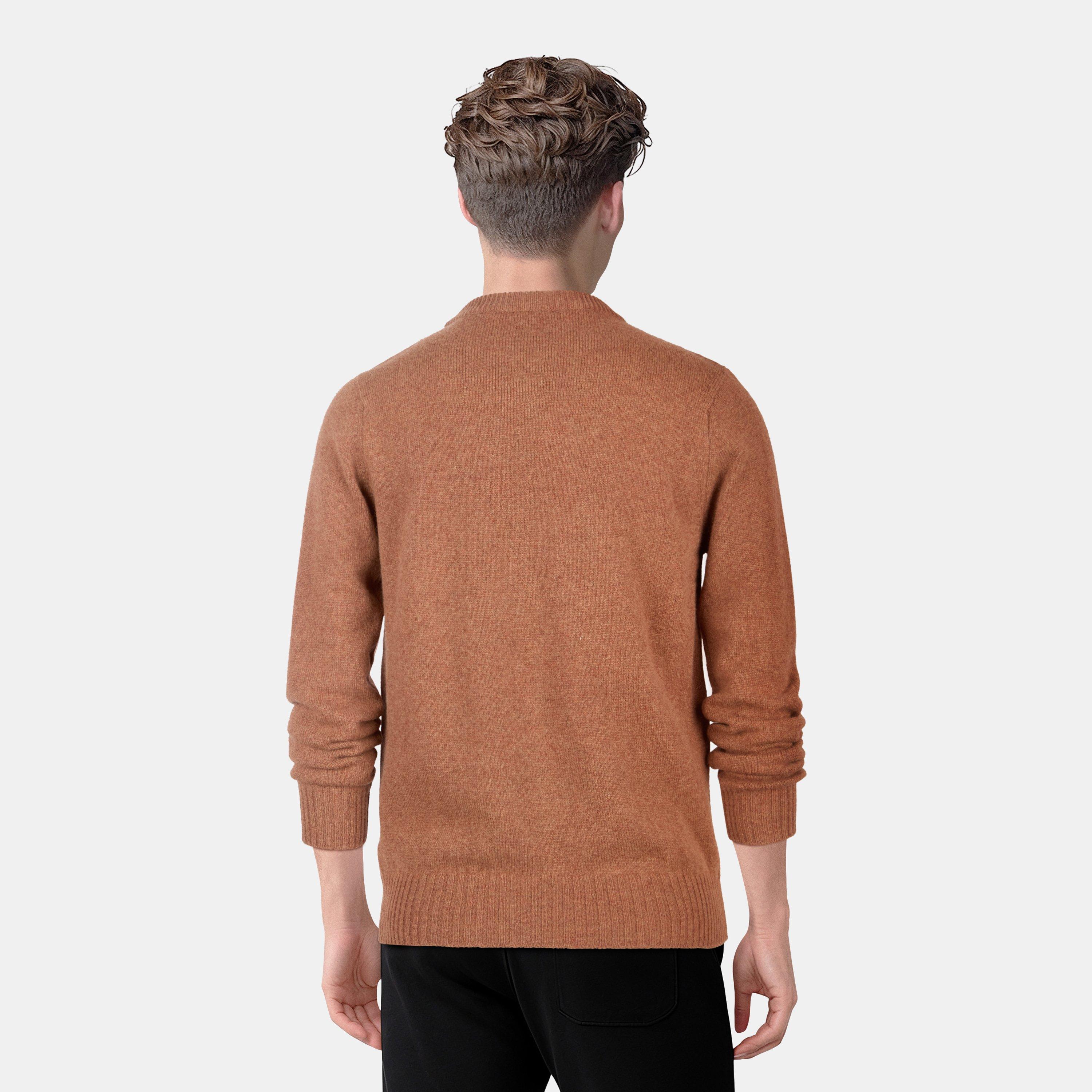 Marrone scuro - Lyle and Scott - Men's Crew Neck Jumper - 4