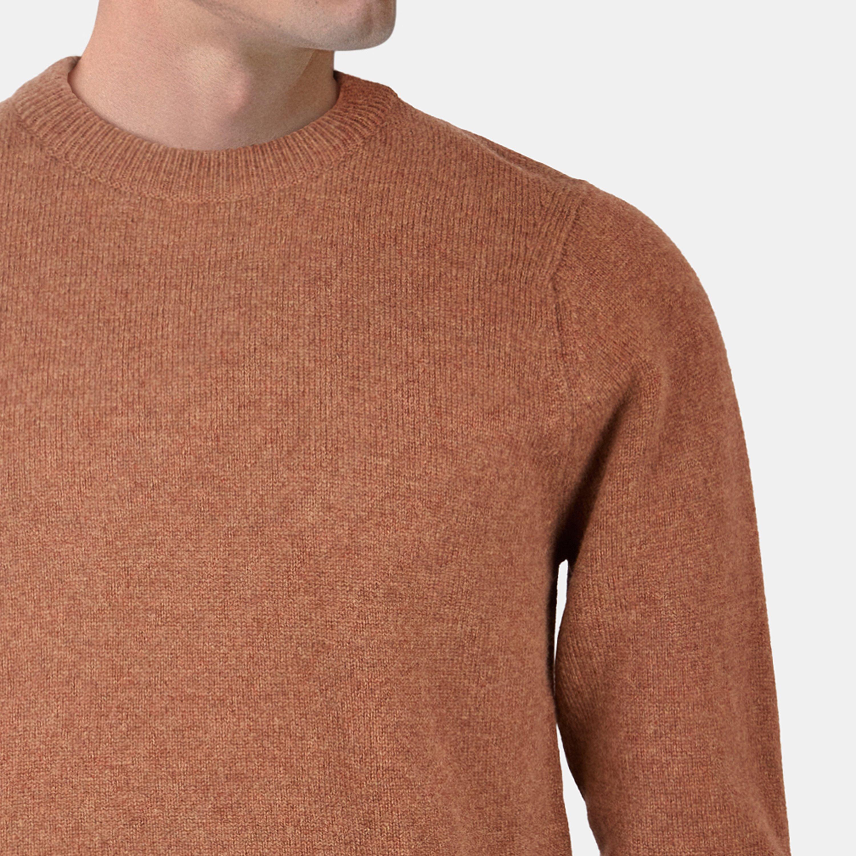 Marrone scuro - Lyle and Scott - Men's Crew Neck Jumper - 5