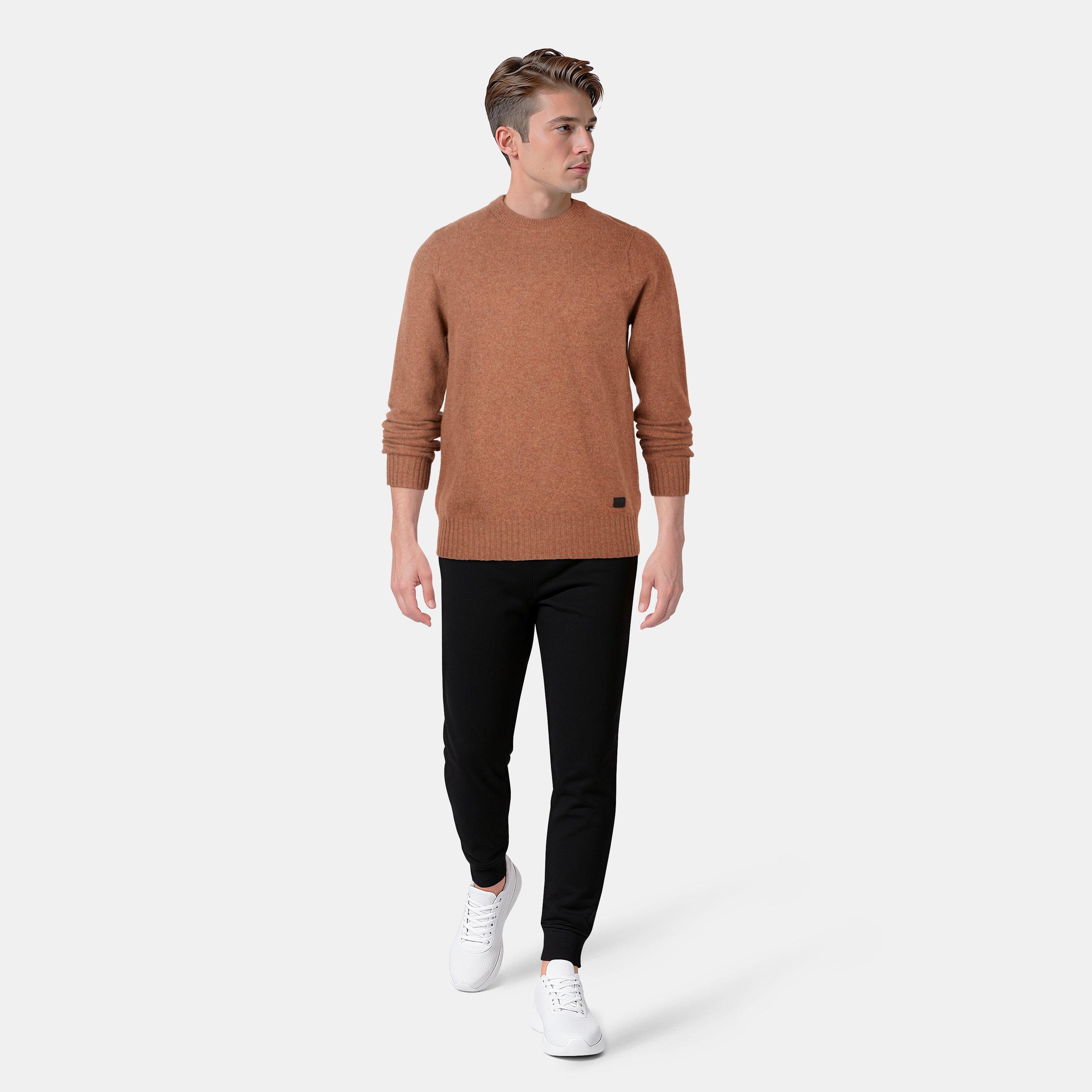 Marrone scuro - Lyle and Scott - Men's Crew Neck Jumper - 6