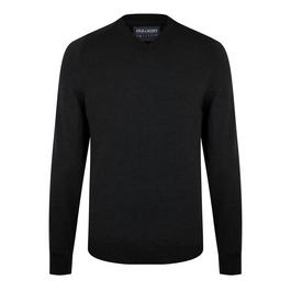 Lyle and Scott Merino V Neck Jumper