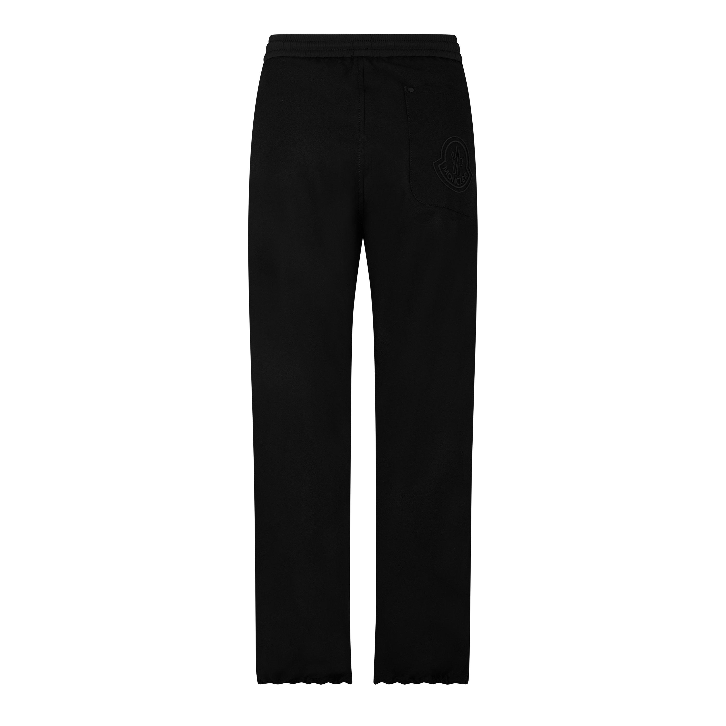 Black 999 - Moncler - Embroidered Logo Trousers - 6