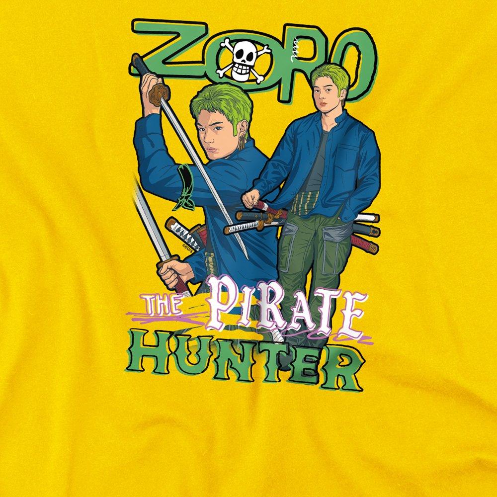 Yellow - One Piece - One Piece Zoro The Pirate Hunter Kids T-Shirt Yel - 2