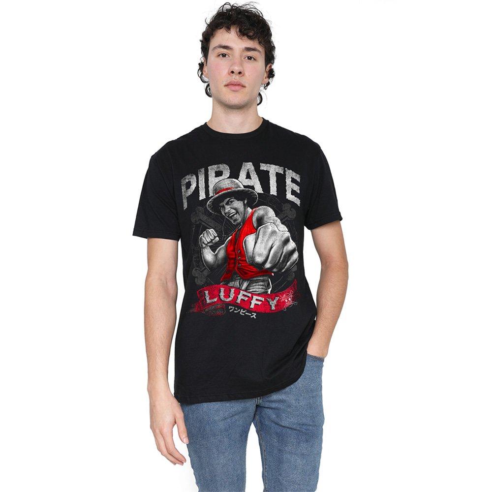 Black - One Piece - One Piece Pirate Luffy T-Shirt Black - 1