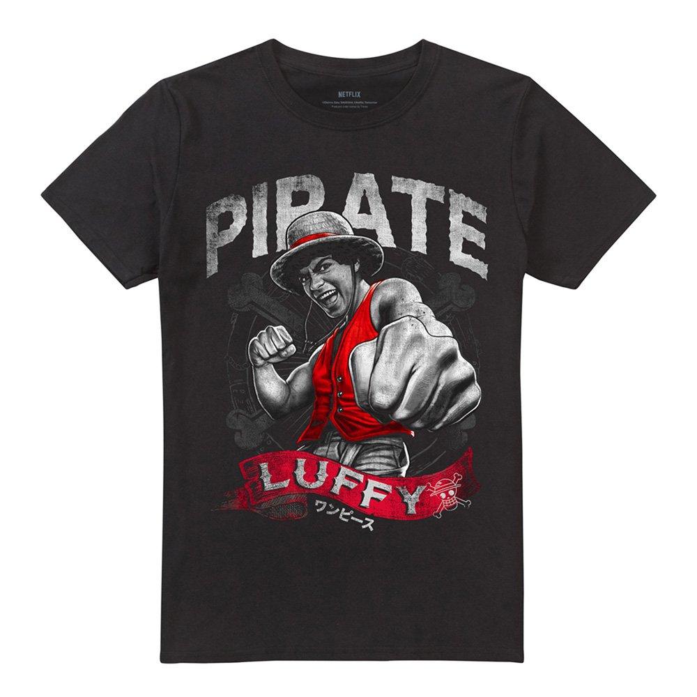 Black - One Piece - One Piece Pirate Luffy T-Shirt Black - 4