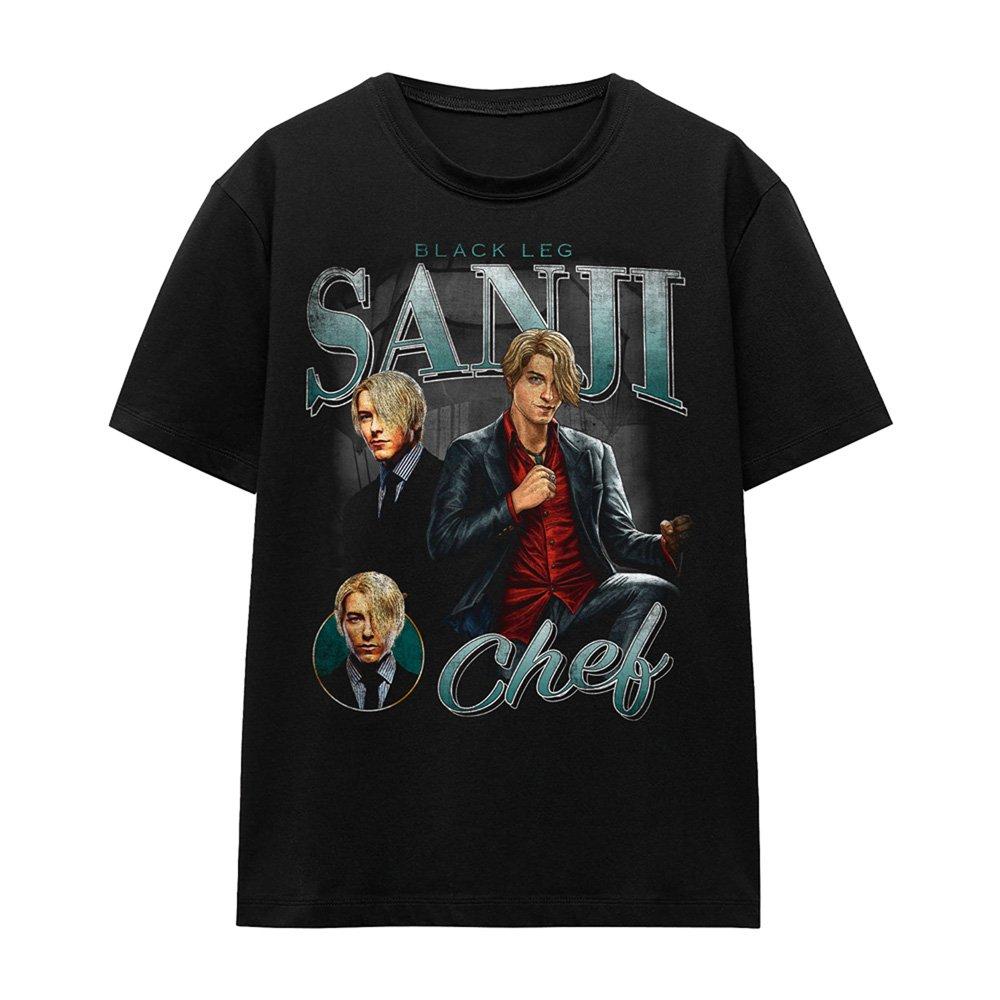Black - One Piece - One Piece Sanji Homage T-Shirt Black - 4