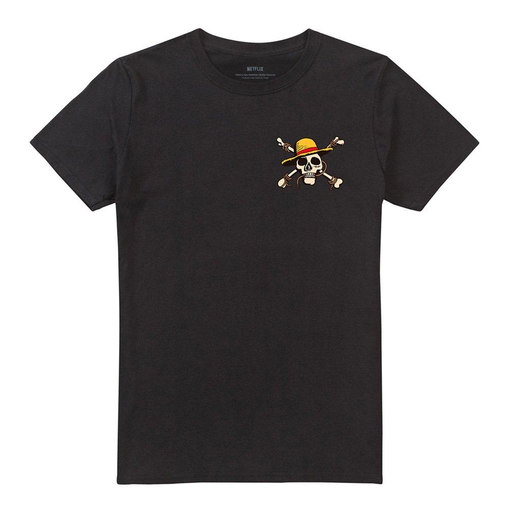 Black - One Piece - One Piece Stacked Logos Front Back T-Shirt Black - 5