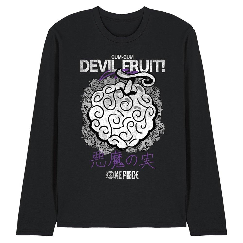 Black - One Piece - One Piece Gumgum Devil Fruit Long Sleeve T-Shirt - 1