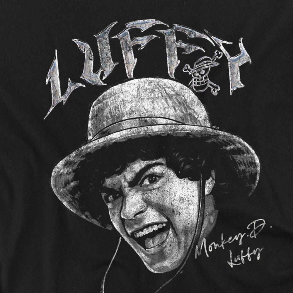 Black - One Piece - One Piece Luffy Heavy Metal Long Sleeve T-Shirt B - 2