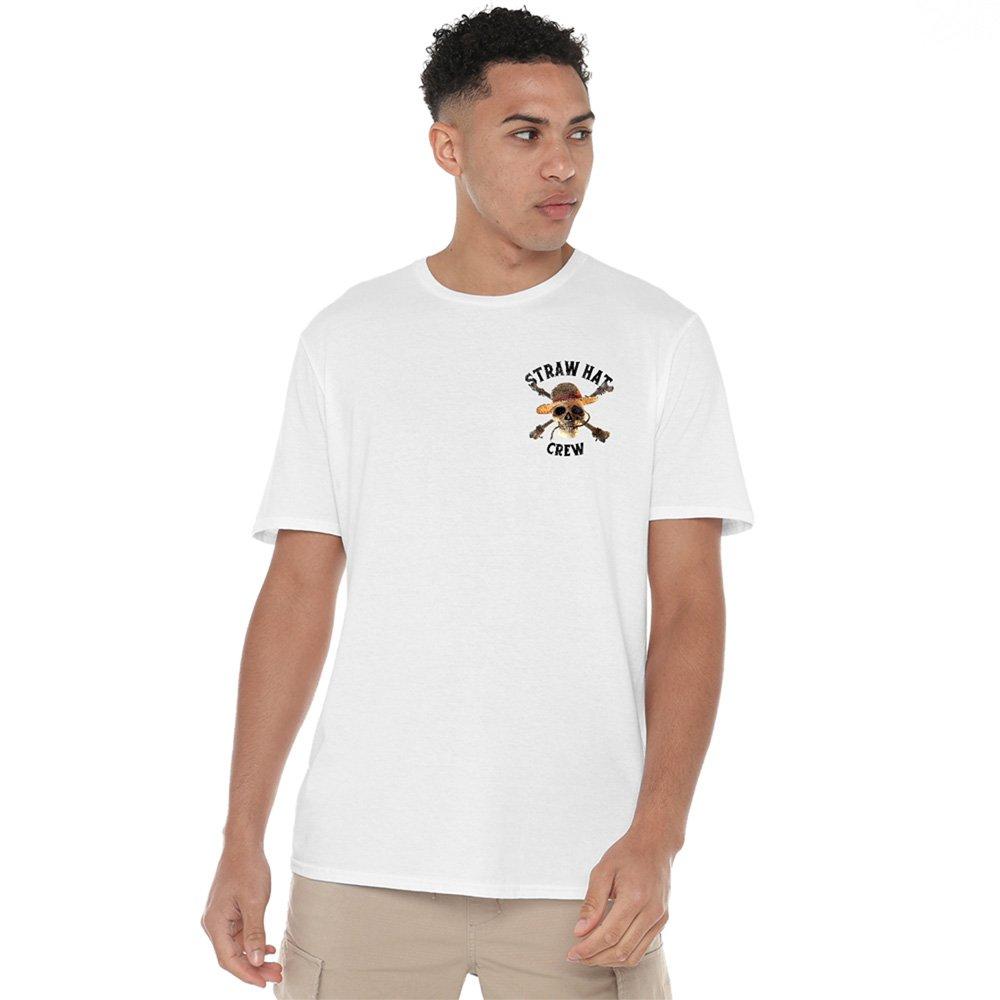 White - One Piece - One Piece Straw Hat Crew Front Back T-Shirt White - 2