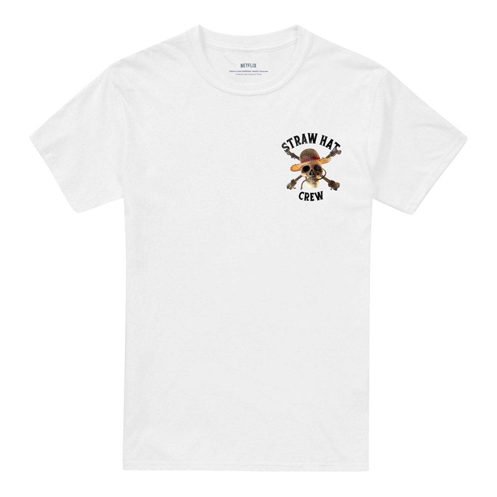 White - One Piece - One Piece Straw Hat Crew Front Back T-Shirt White - 5