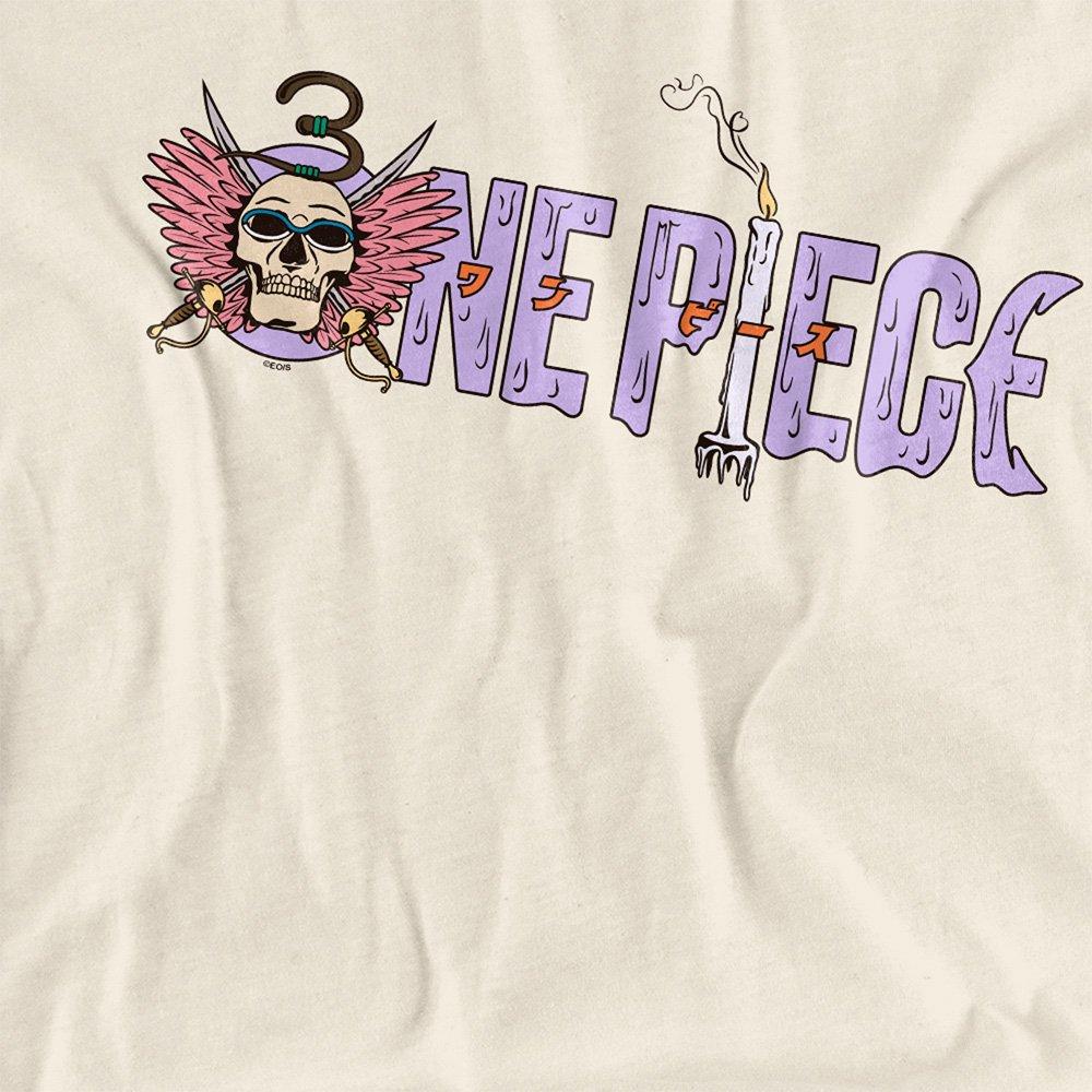 Beige - One Piece - One Piece Neon Mr.3 Logo Womens T-Shirt Natural - 2