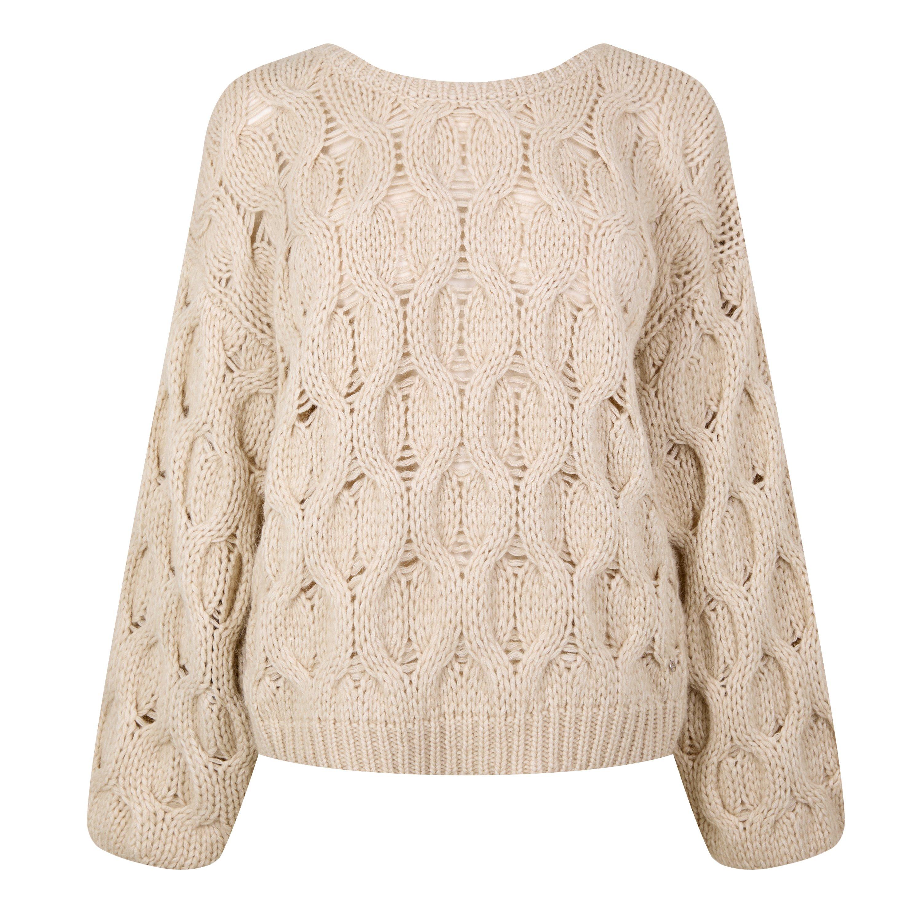 Open Beige - Boss - Women's C Fanova Knitted Jumper - 1