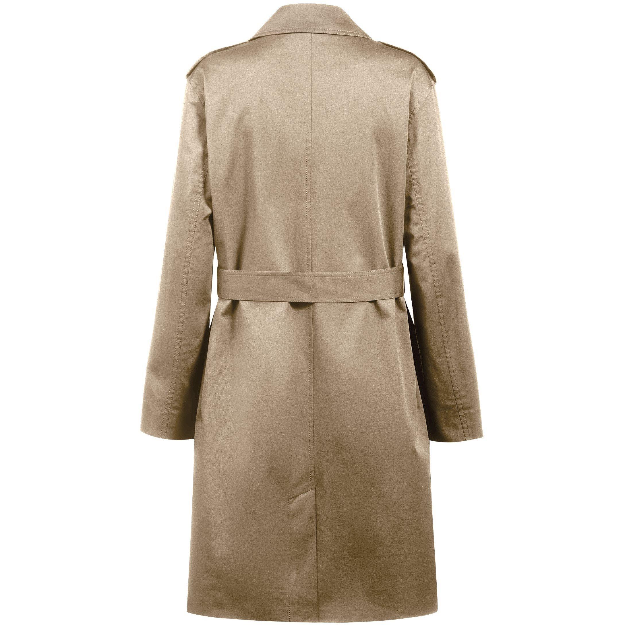 Open Beige - Boss - Women's Cotrench  Orange Weather-Resistant Trench Coat - 2