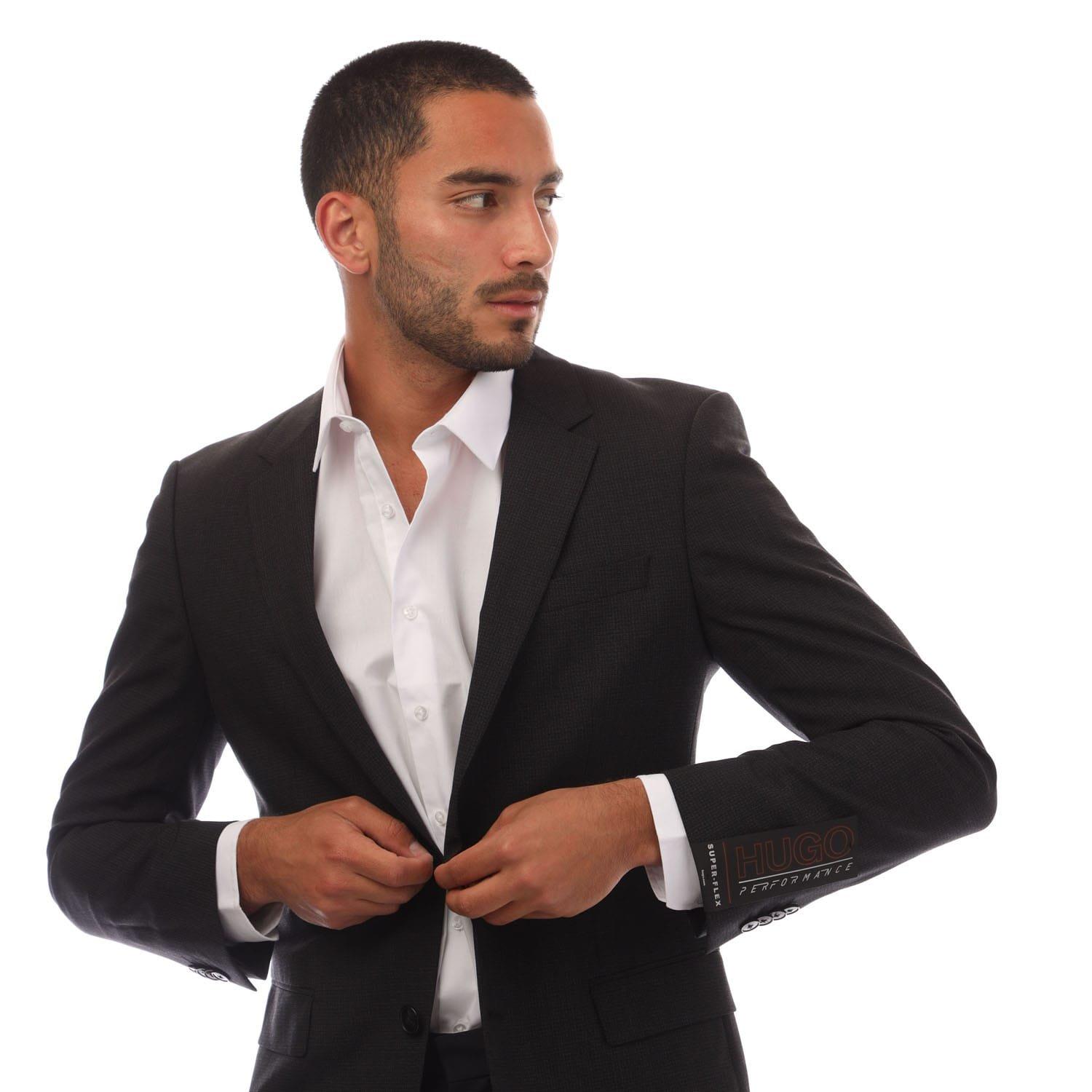 Charcoal - Boss - Henry204X Blazer Jacket - 2