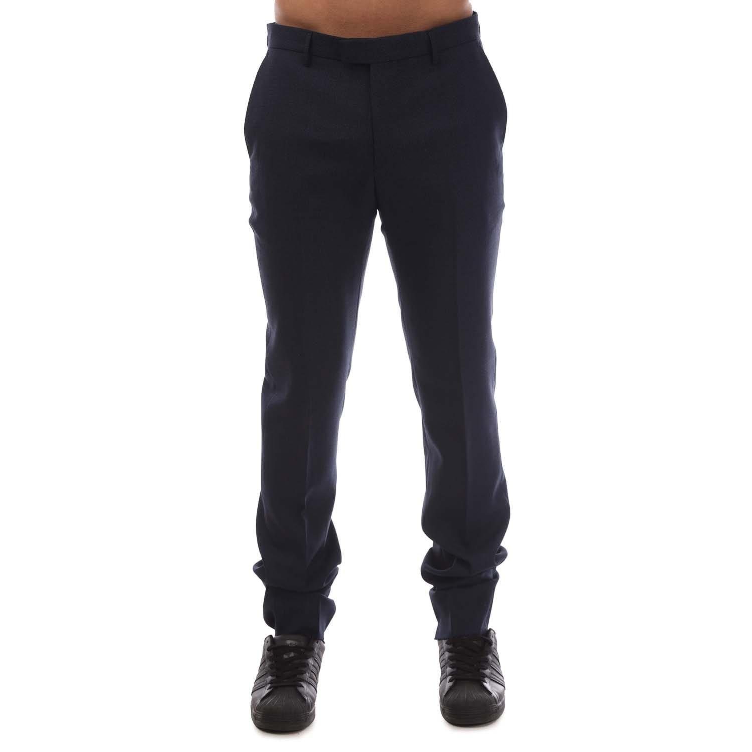 Dark Blue - Boss - T-Glover3 Trousers - 3