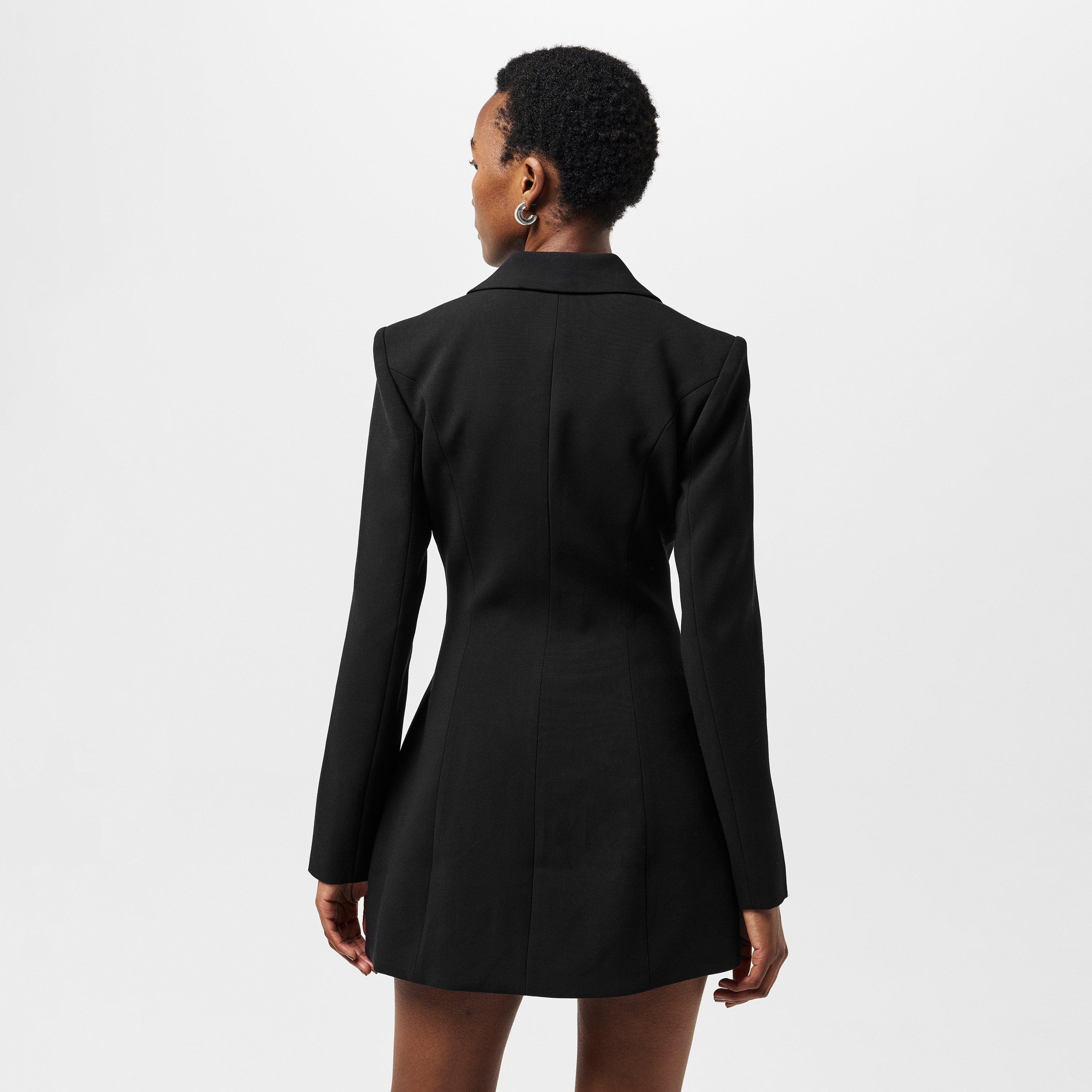 Black - Bardot - Verity Lace-Up Blazer Dress - 4