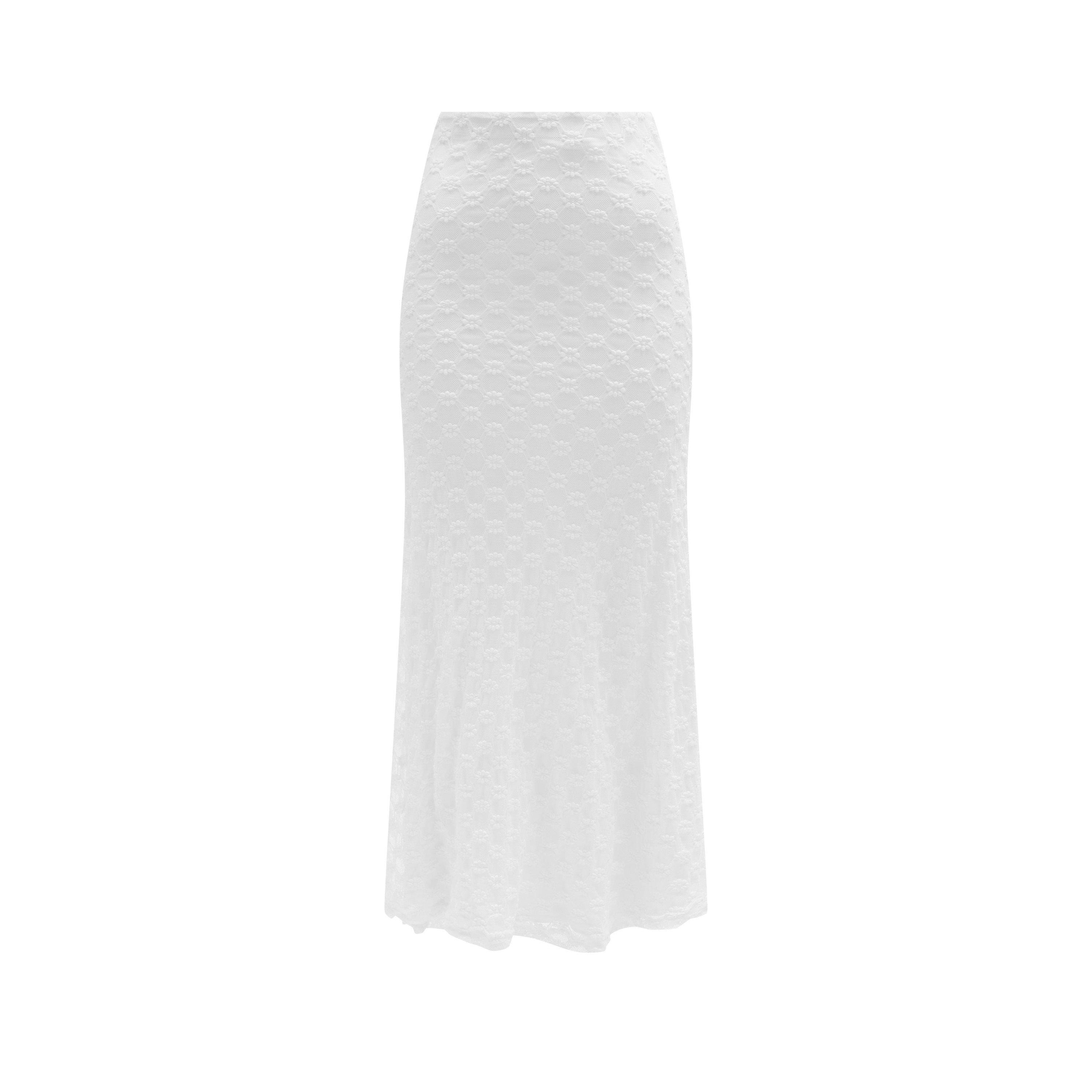 Orchid White - Bardot - Adoni Mid Rise Maxi Skirt - 5