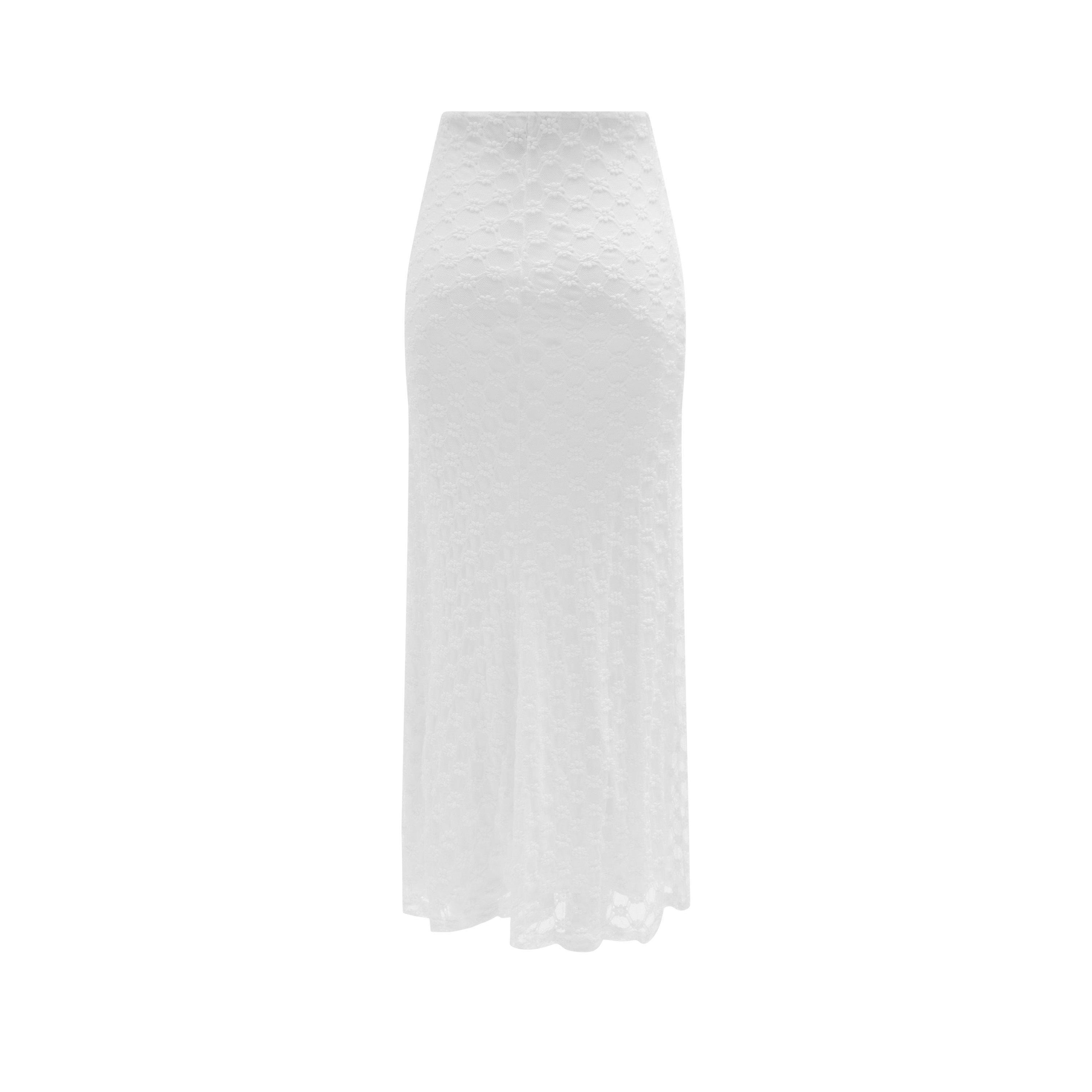 Orchid White - Bardot - Adoni Mid Rise Maxi Skirt - 6
