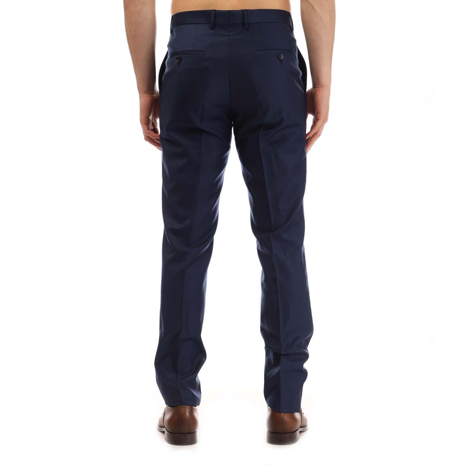Dark Blue - Boss - T-Glover3 Trousers - 3