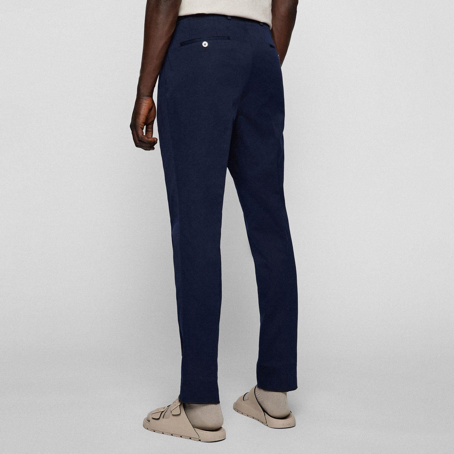 Dark Blue - Boss - T-Peet Trousers - 2