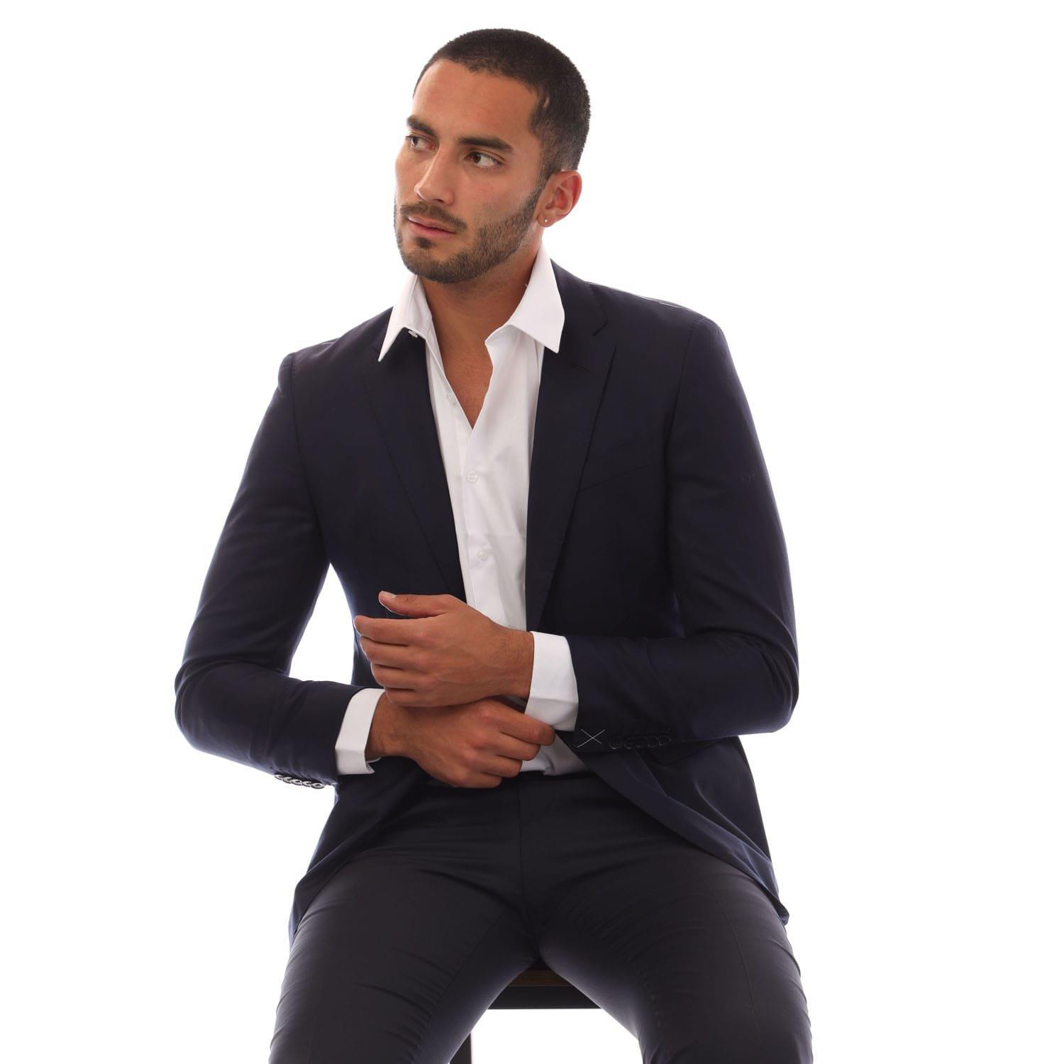 Navy - Boss - T-Royston Blazer Jacket - 4