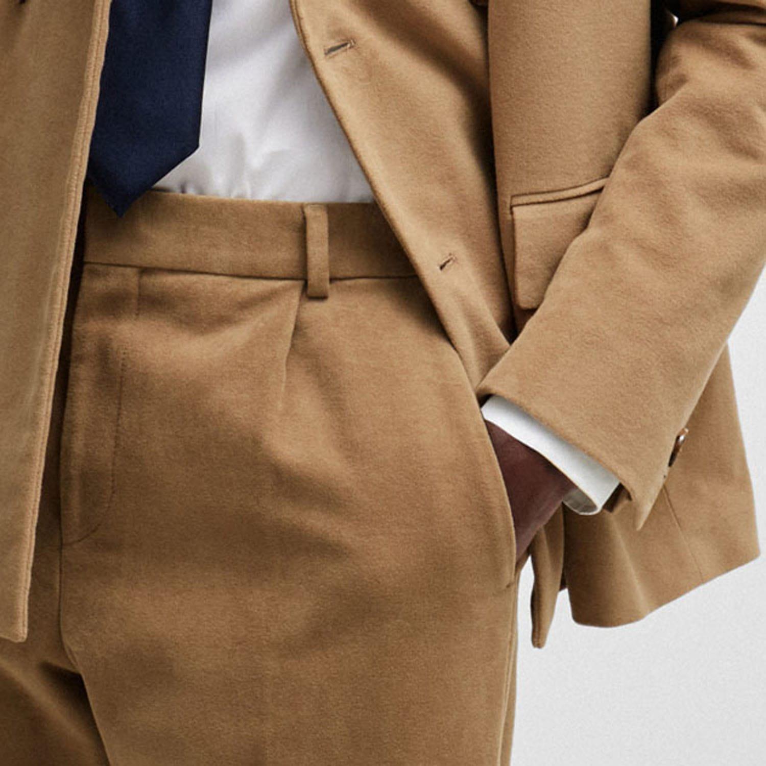 Beige - Boss - C-Peter Relaxed-Fit Trousers - 3