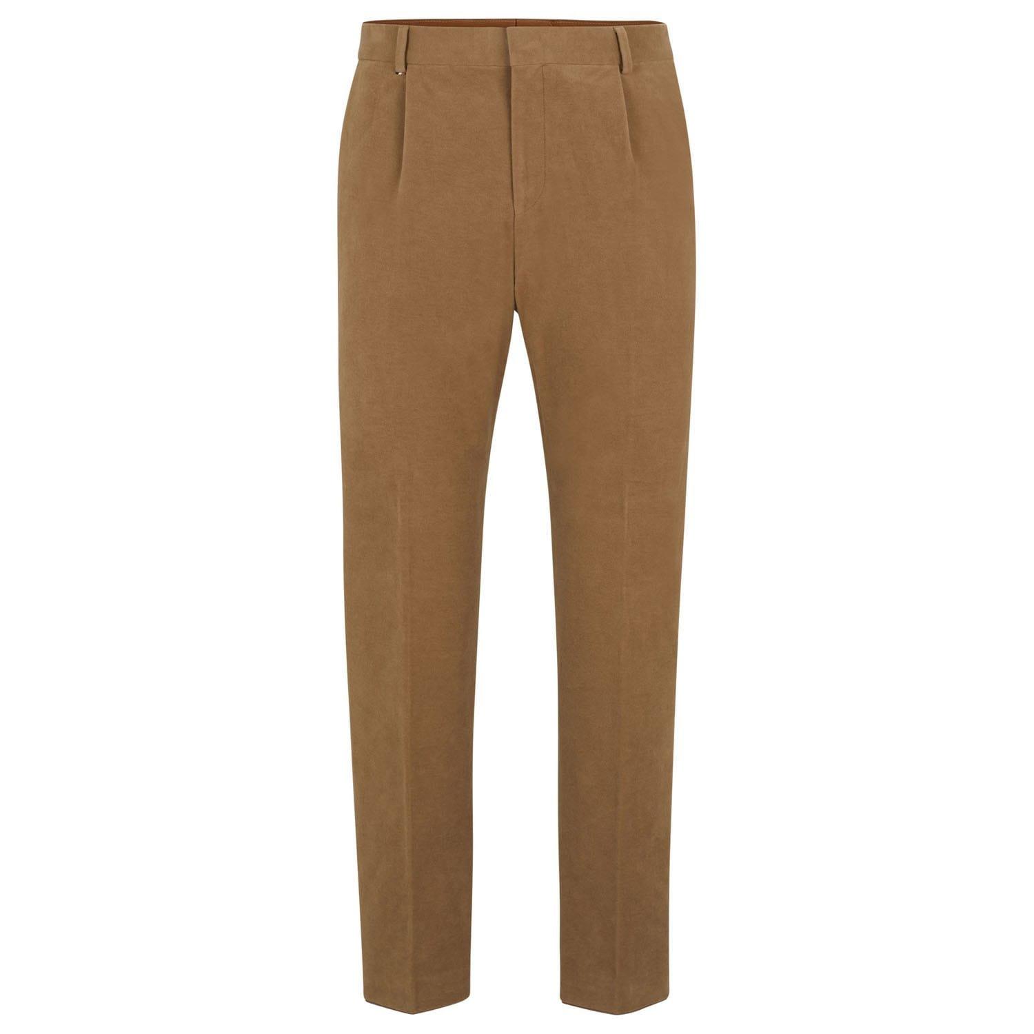Beige - Boss - C-Peter Relaxed-Fit Trousers - 4