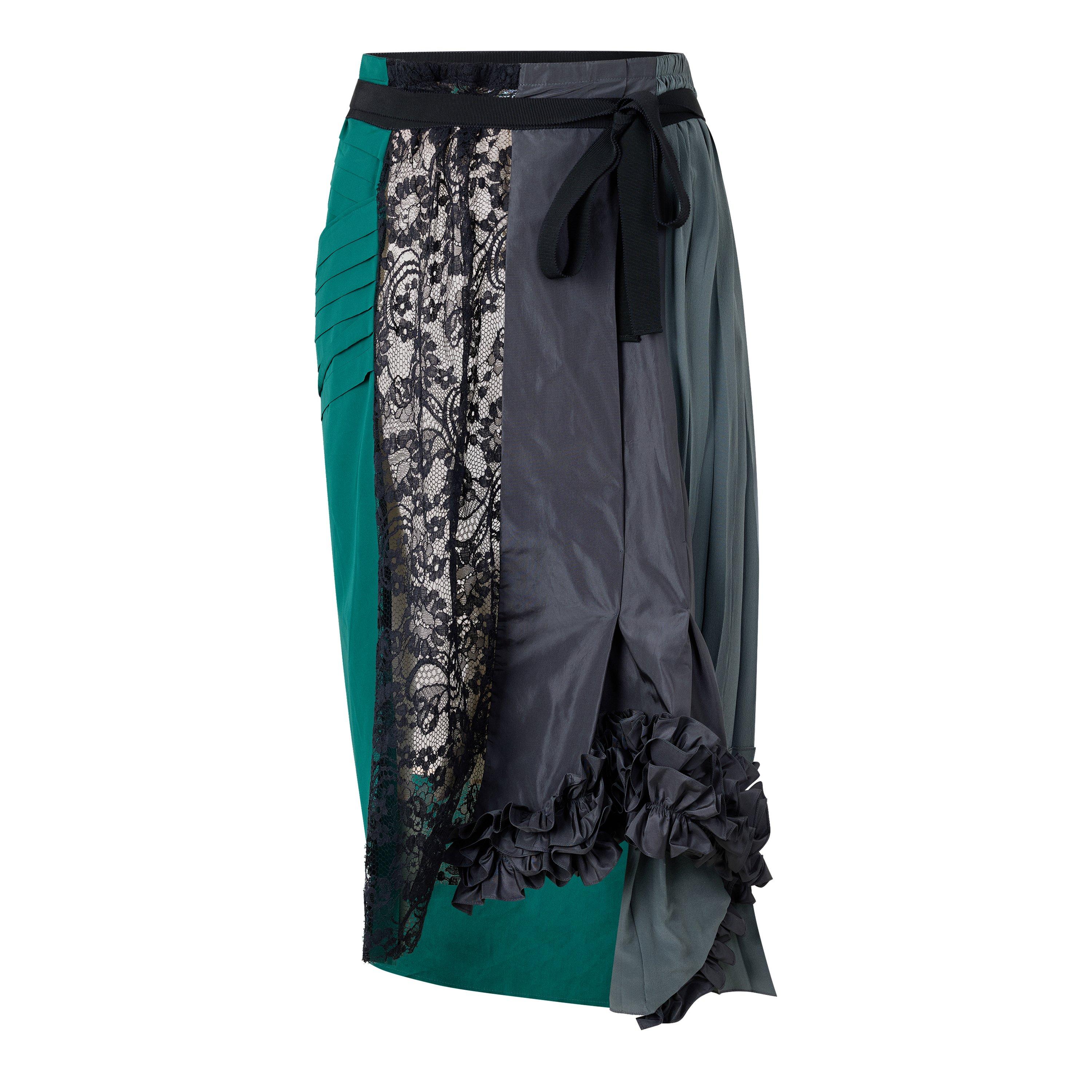 Ematite - Prada - Prada Technical Taffeta Patchwork Skirt - 1