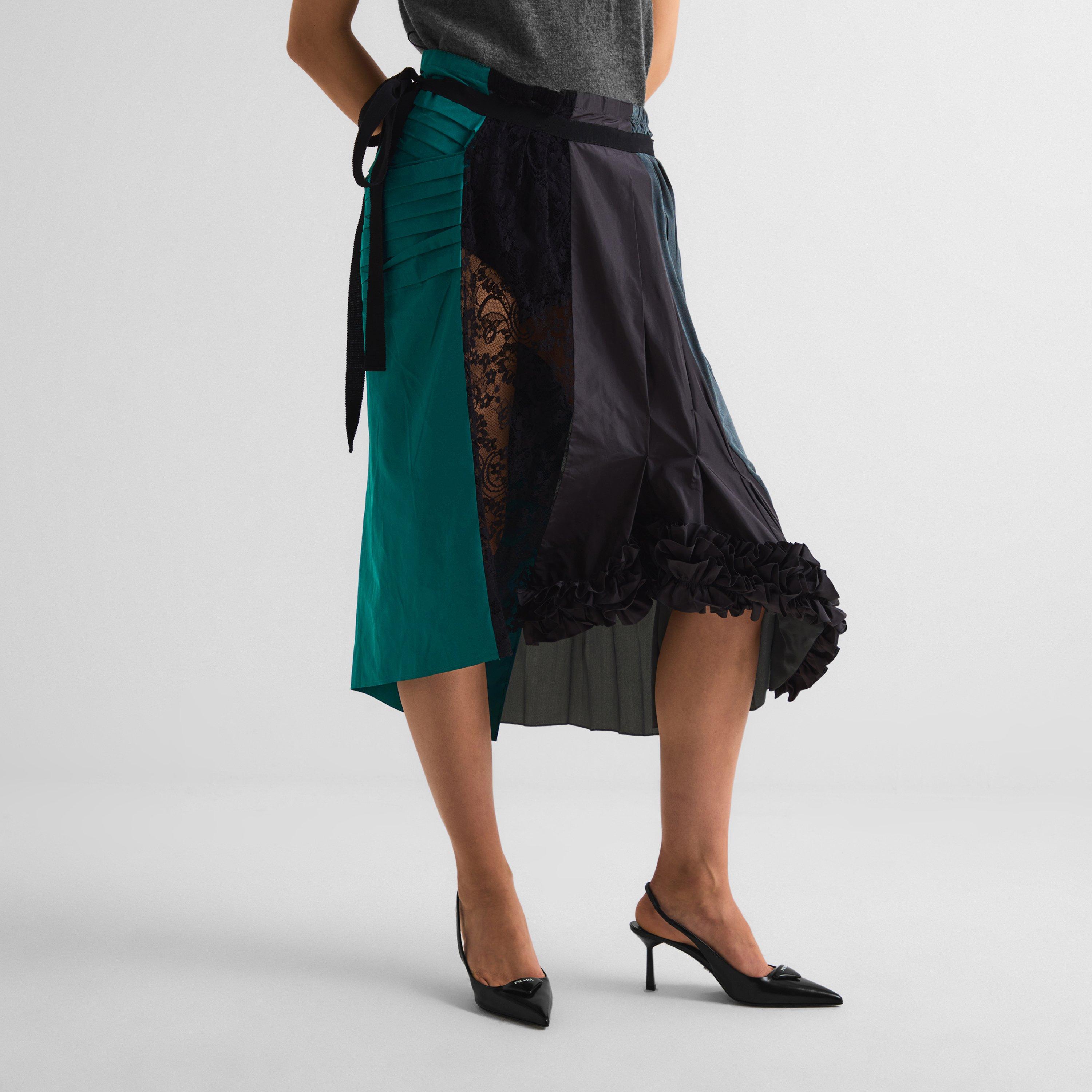 Ematite - Prada - Prada Technical Taffeta Patchwork Skirt - 3