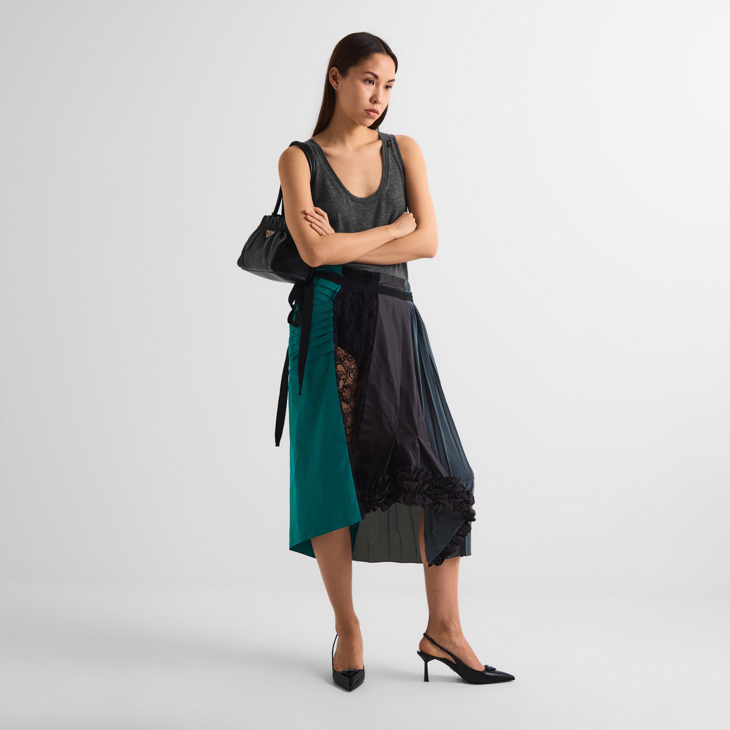 Ematite - Prada - Prada Technical Taffeta Patchwork Skirt - 6