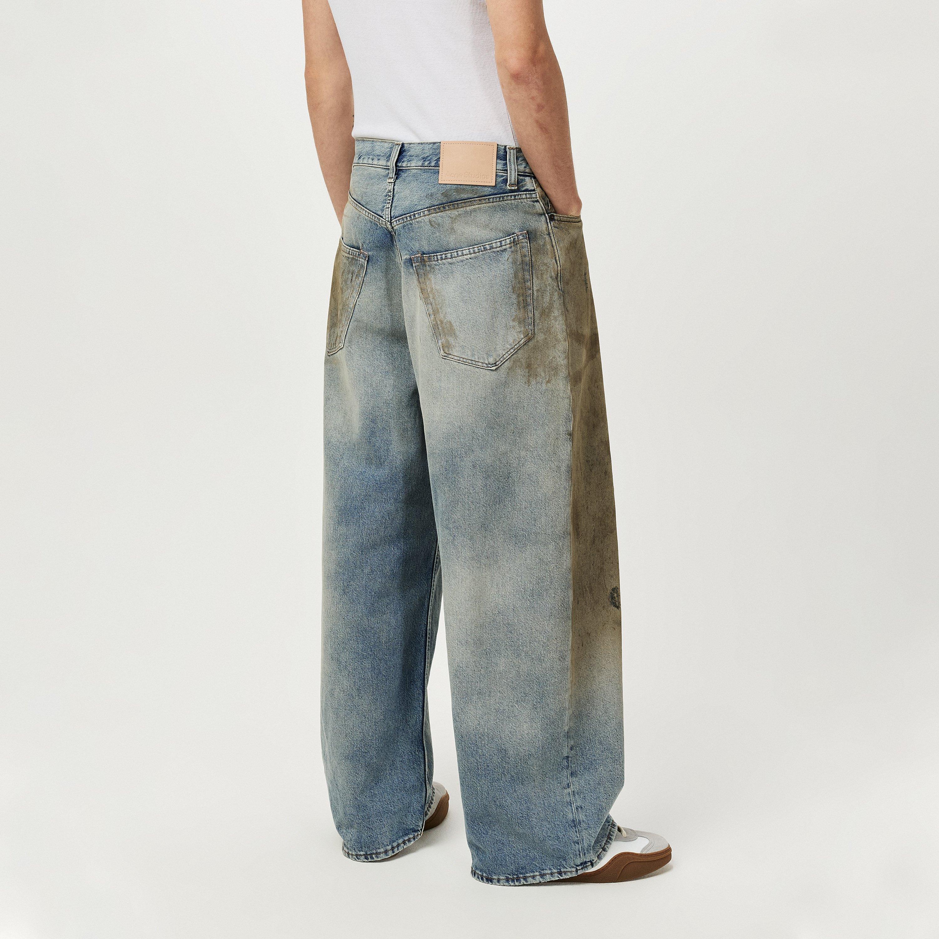 Blue - Acne Studios - Men's Penicillin Wide Leg Jeans - 3