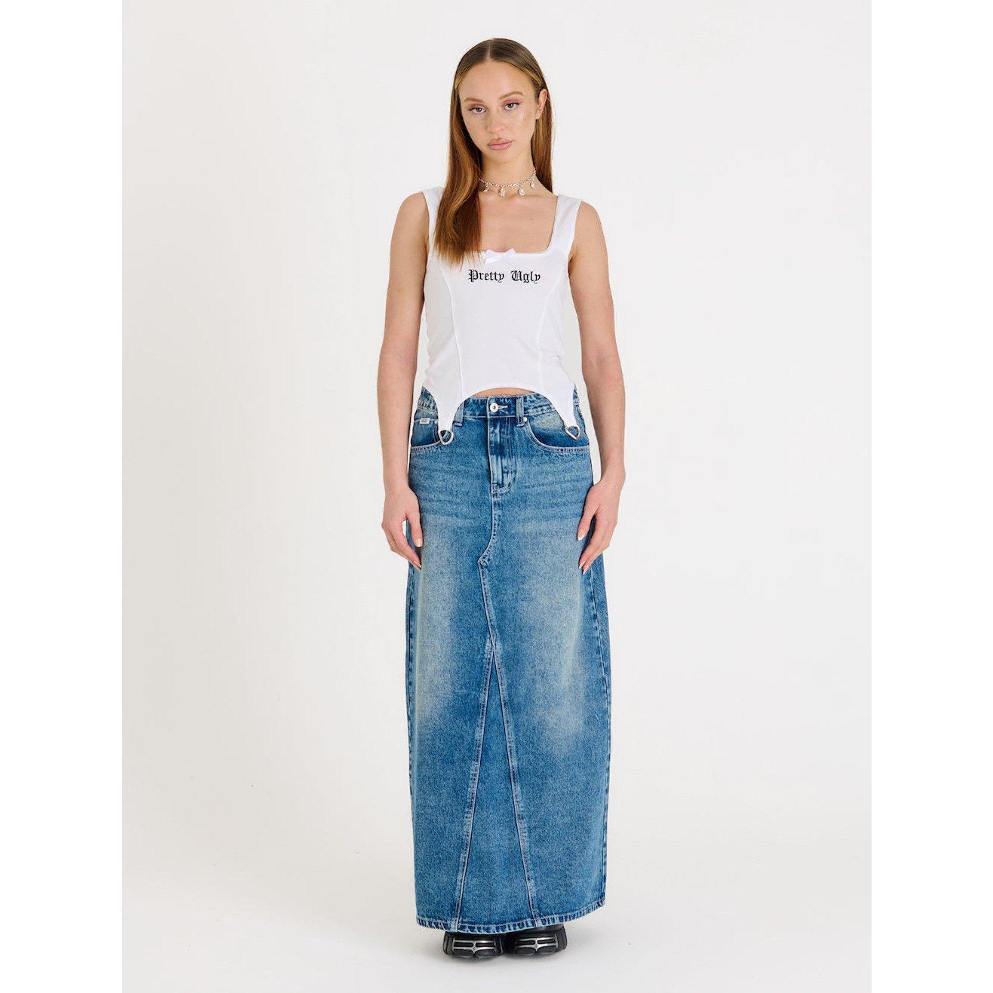 Blue - The Ragged Priest - Rag Maxi Skirt B Ld99 - 2