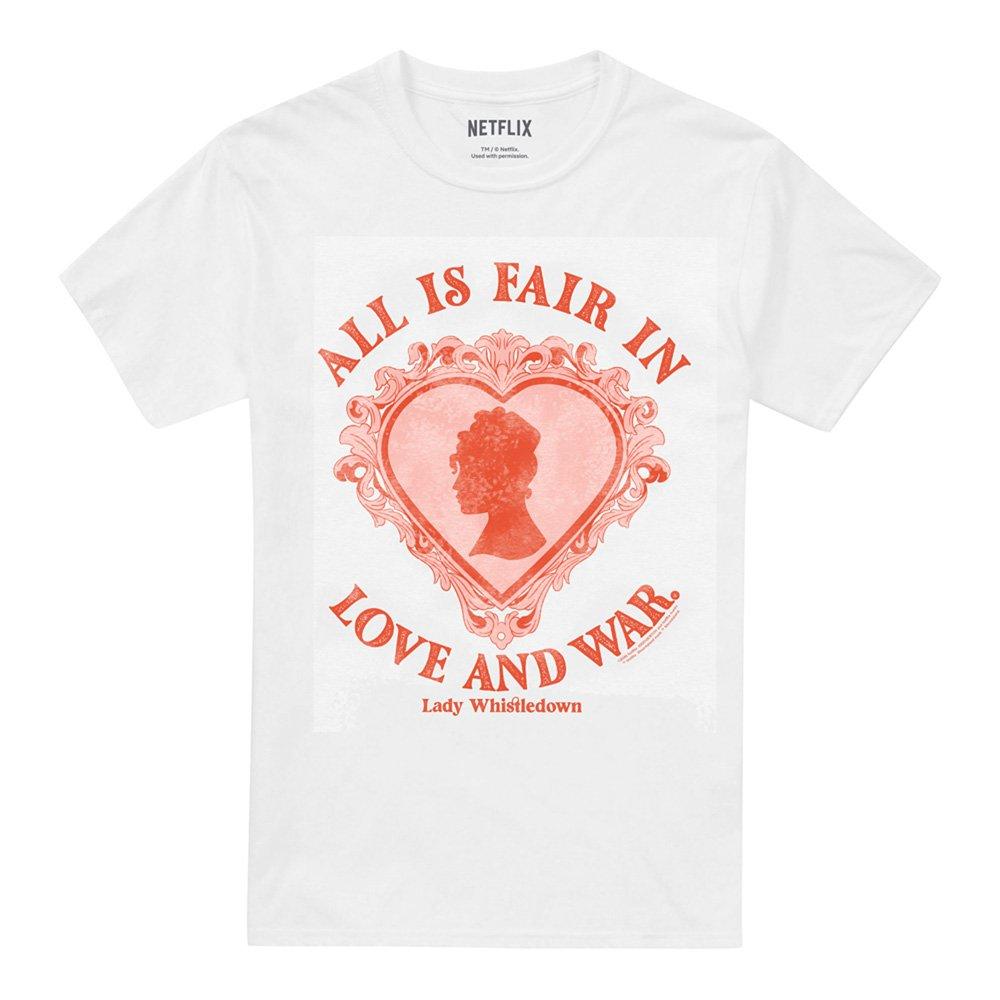White - Bridgerton - Bridgerton Love And War Lady Whistledown T-Shirt - 4