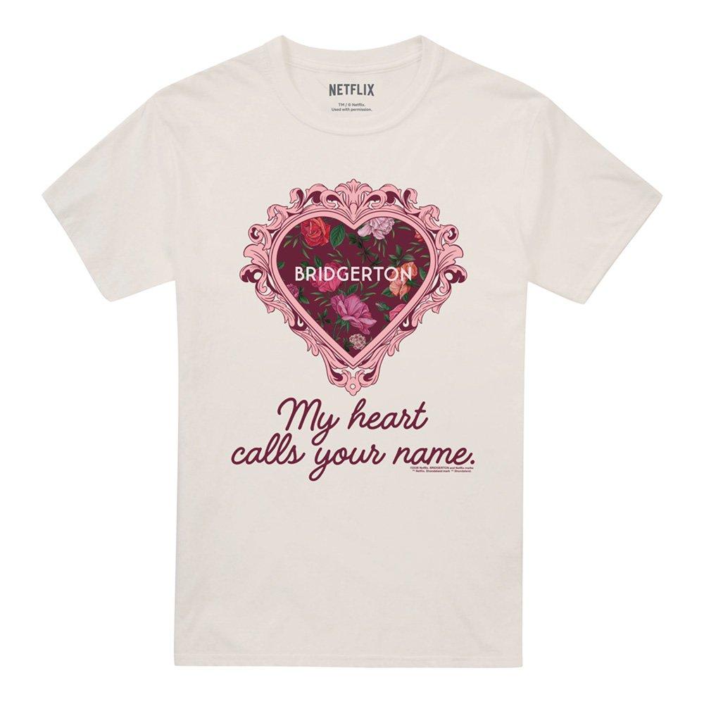 Beige - Bridgerton - Bridgerton My Heart Calls Your Name T-Shirt Natur - 4