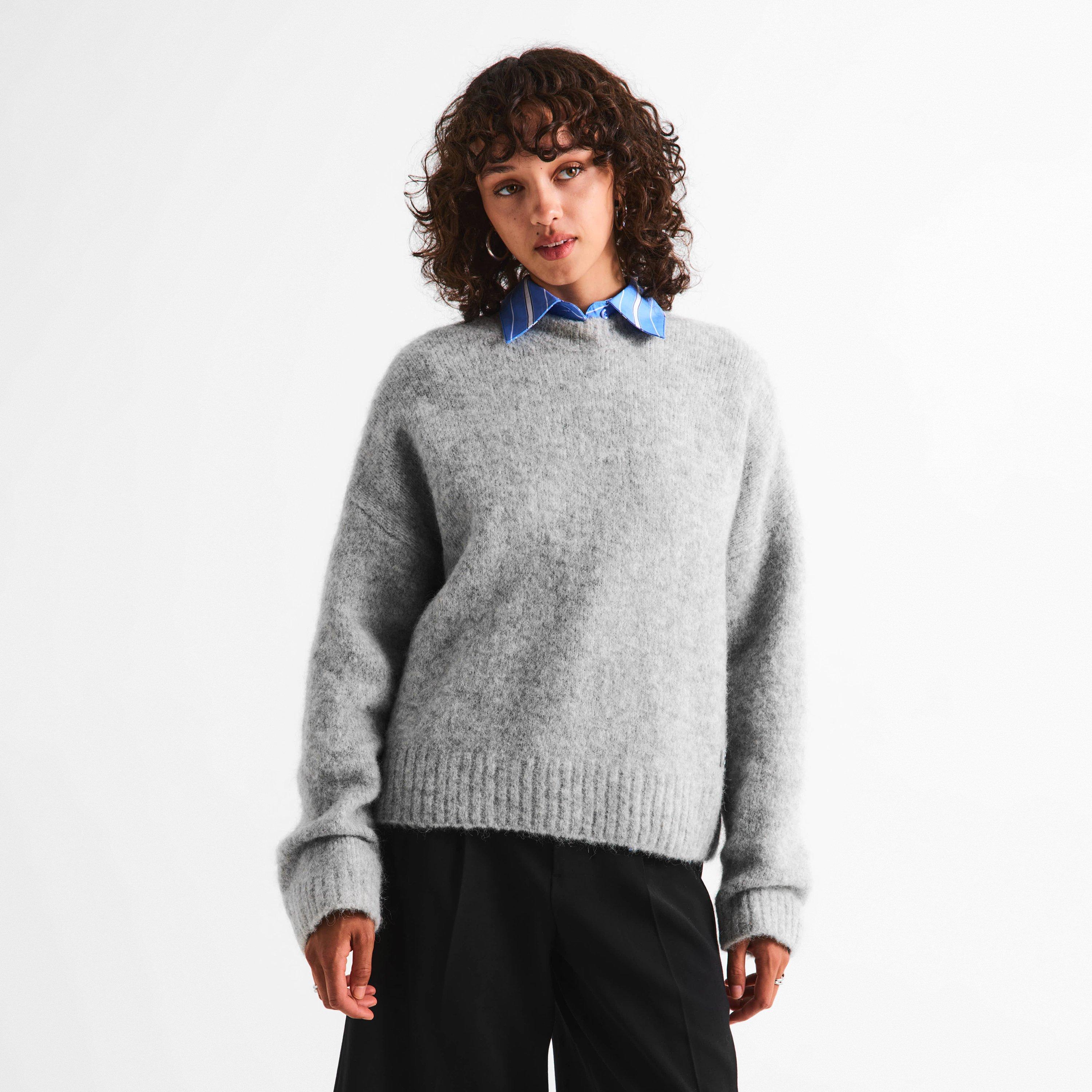 Grey - WRSTBHVR - Women's Crew Neck Jumper - 3
