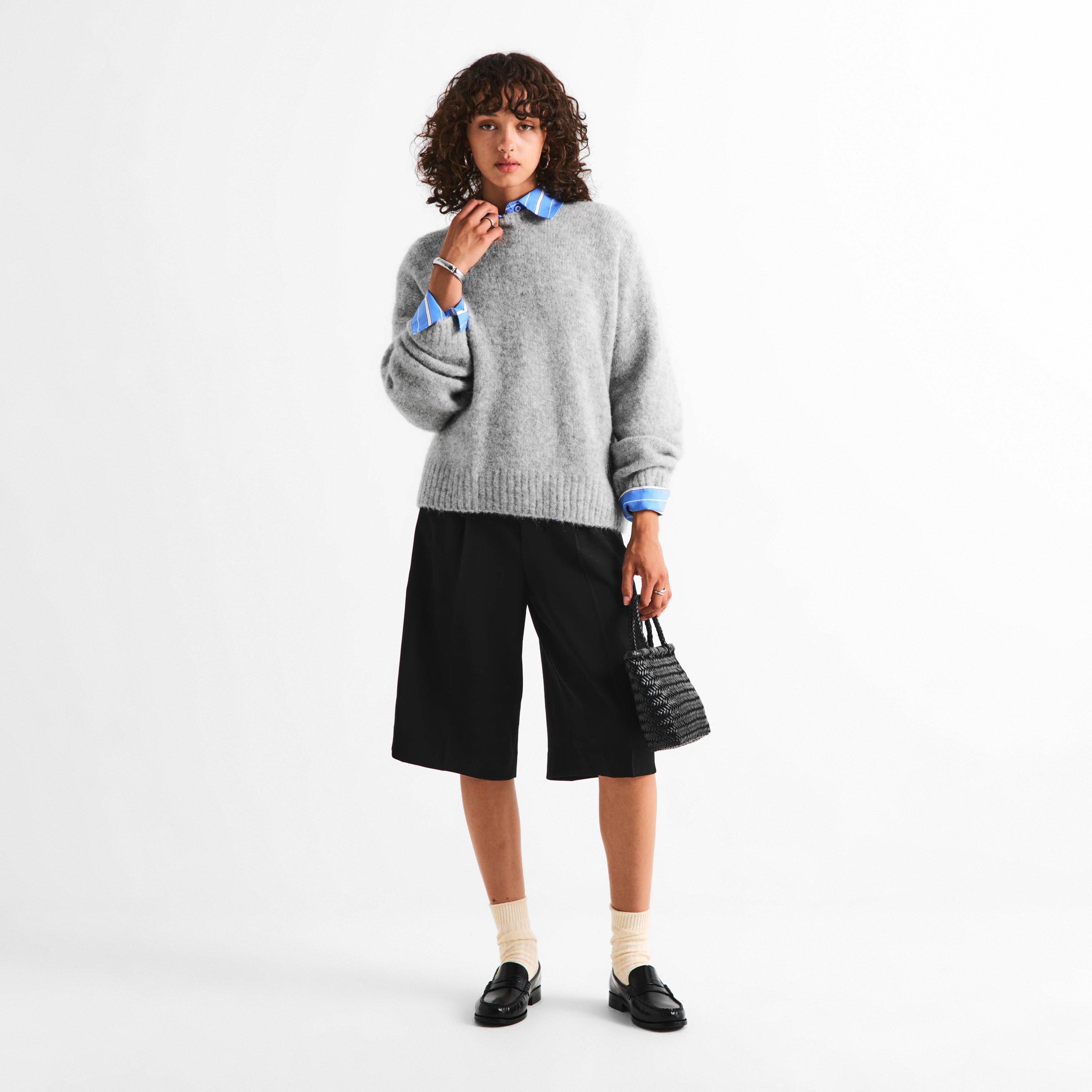 Grey - WRSTBHVR - Women's Crew Neck Jumper - 6