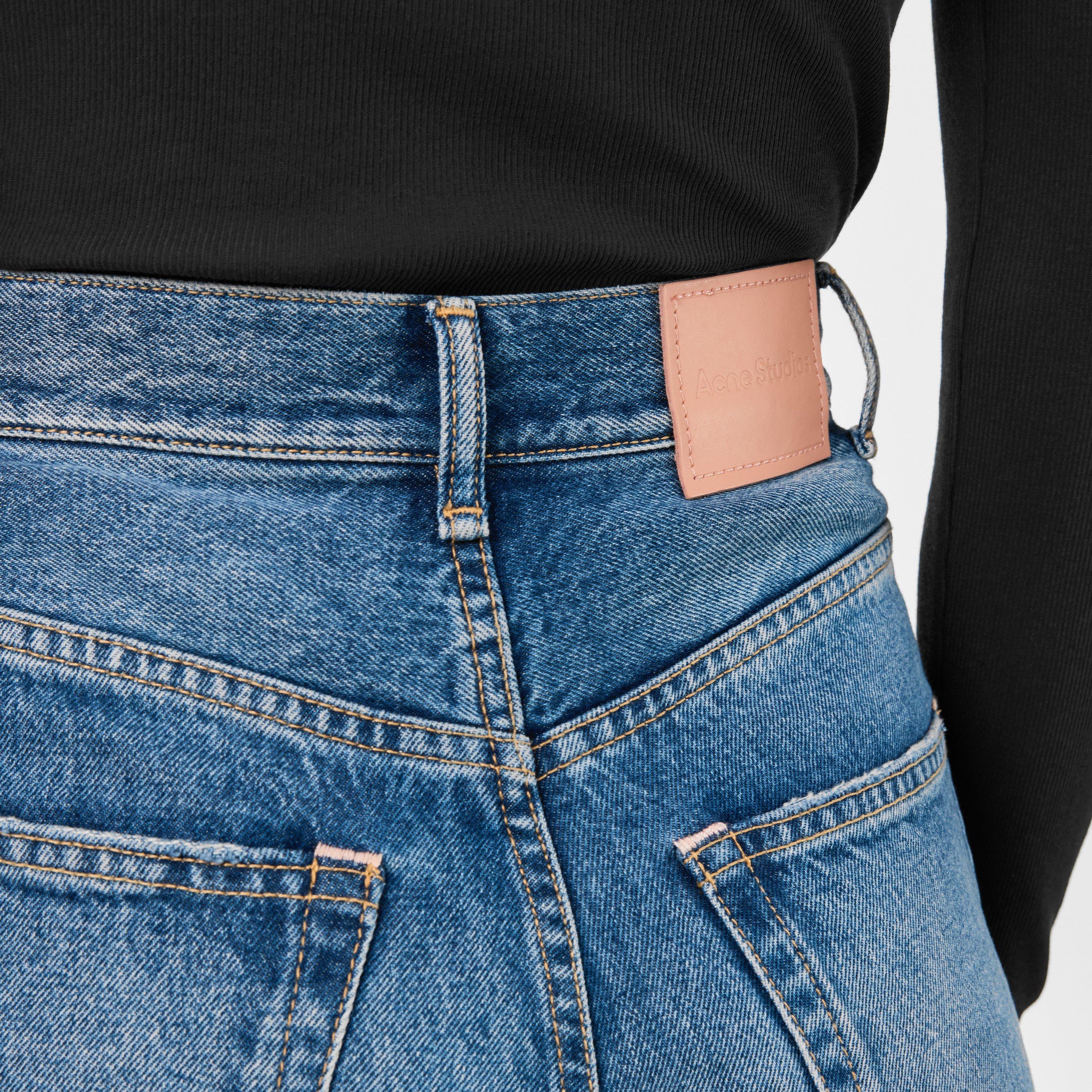 Mid Blue - Acne Studios - Women's Wide Leg Jeans - 5