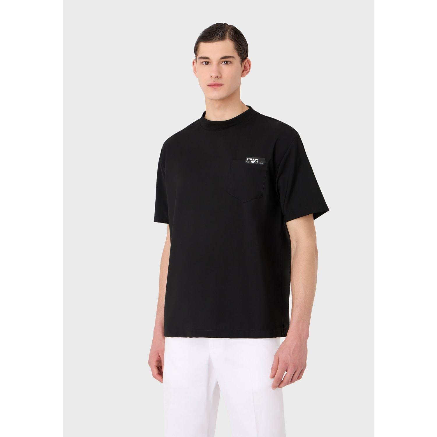Black - Emporio Armani - Micro Logo T-Shirt - 1